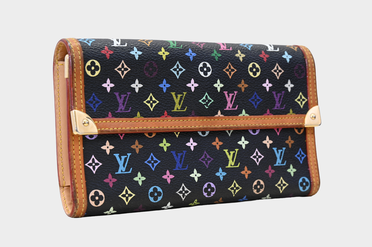 Louis Vuitton Monogram Multicolor Porte Tresor Inernational Wallet