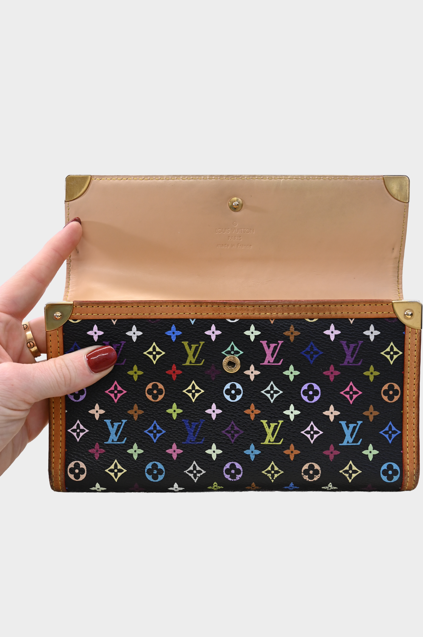 Louis Vuitton Monogram Multicolor Porte Tresor Inernational Wallet