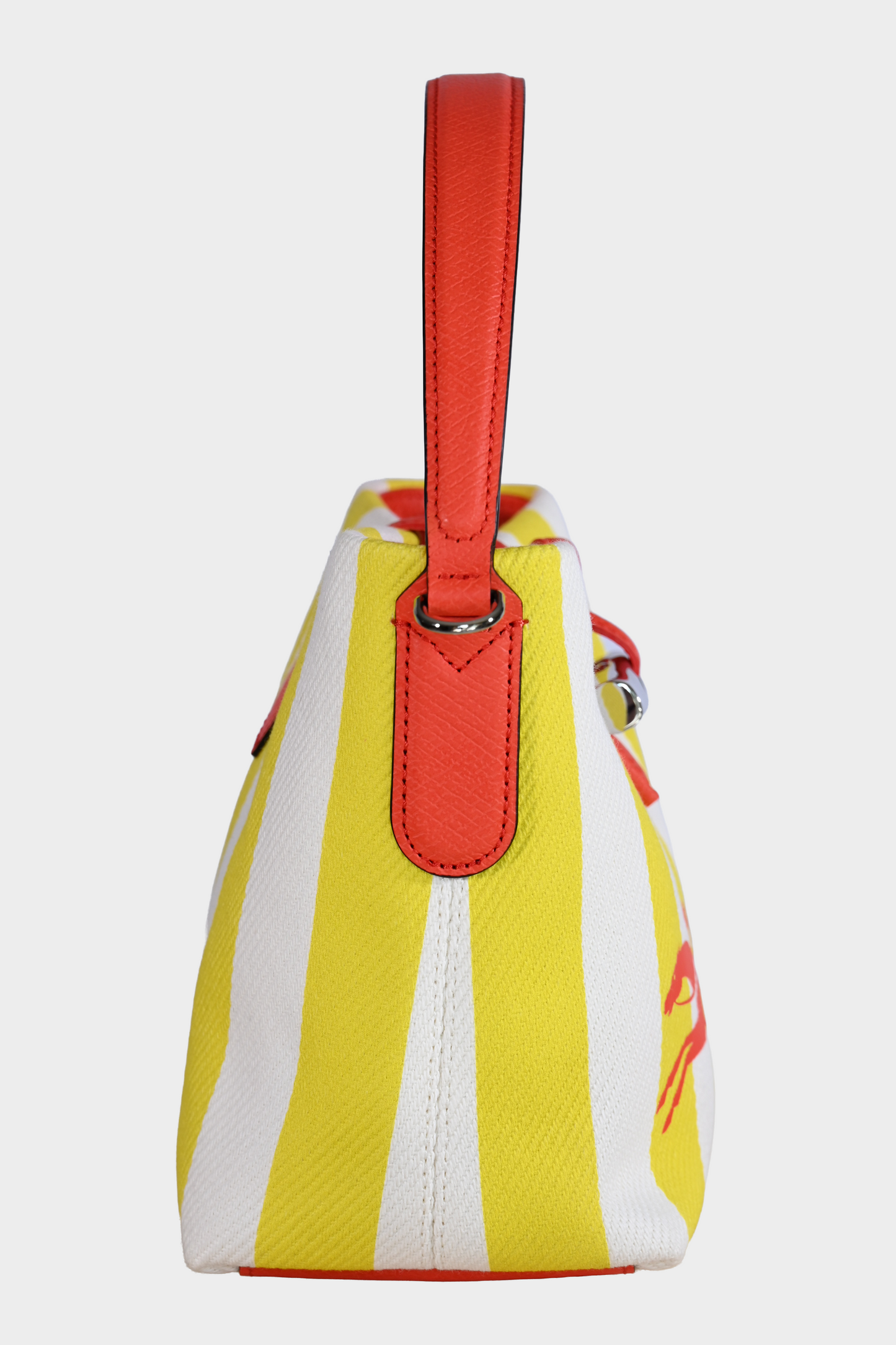 Longchamp Roseau Essential XS Striped Canvas Bucket Bag