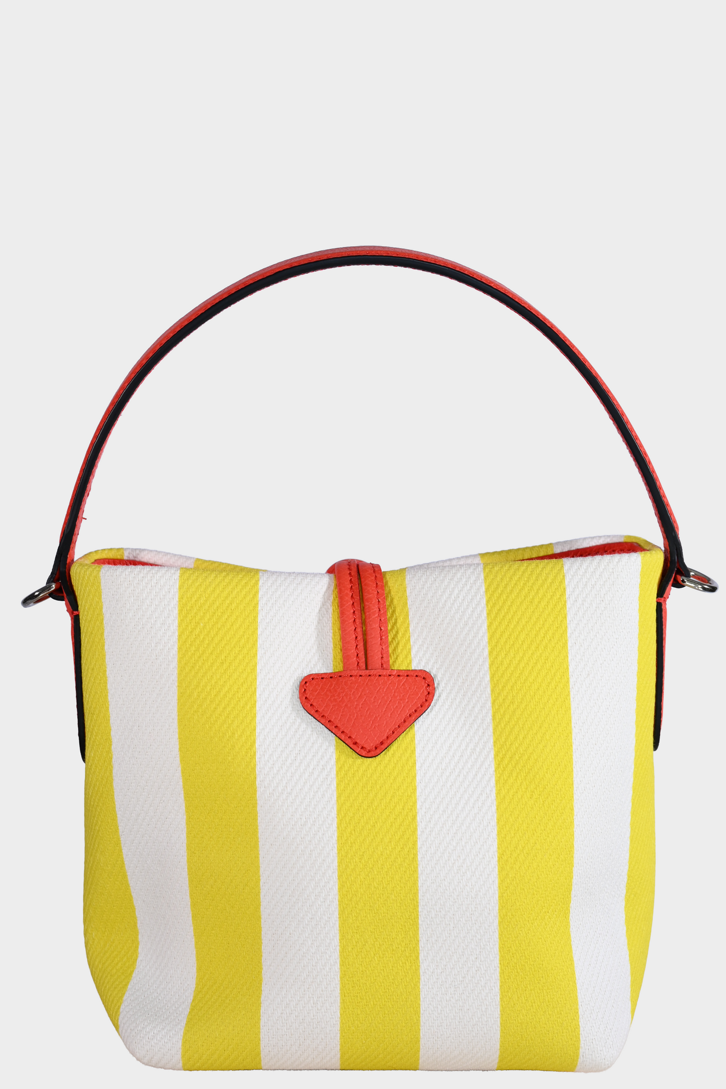 Longchamp Roseau Essential XS Striped Canvas Bucket Bag