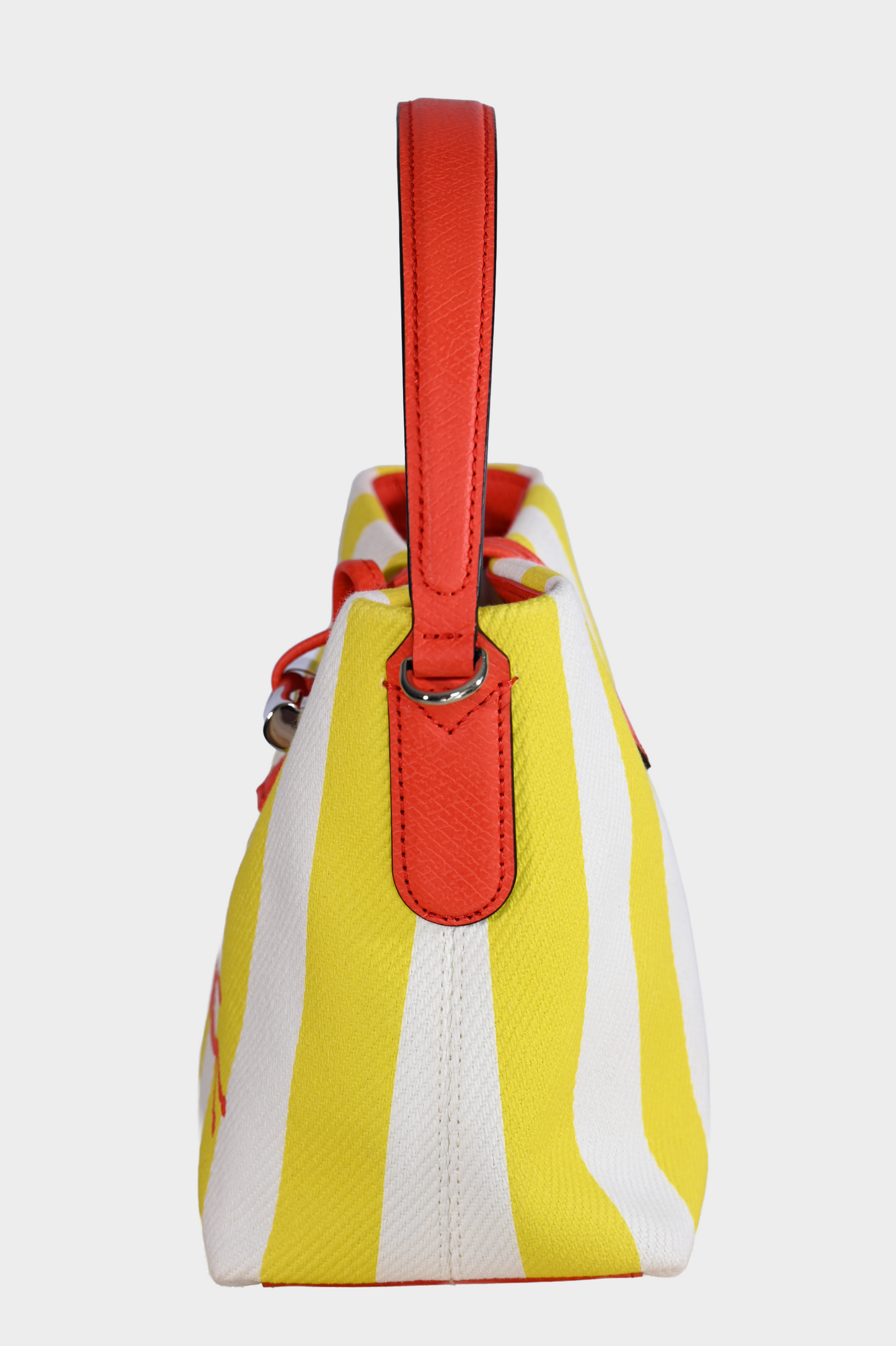 Longchamp Roseau Essential XS Striped Canvas Bucket Bag
