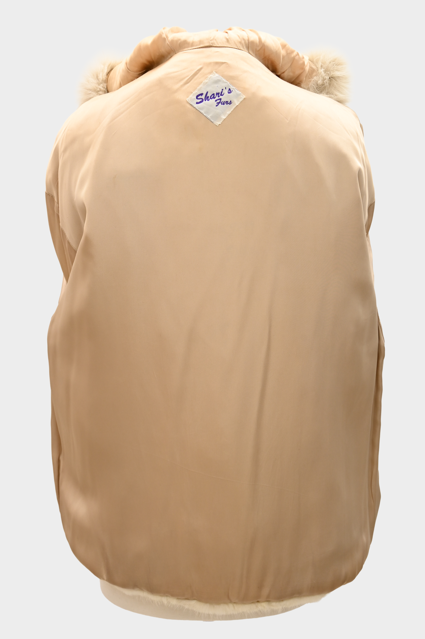 Ivory Mink Jacket with Fox Fur Trim