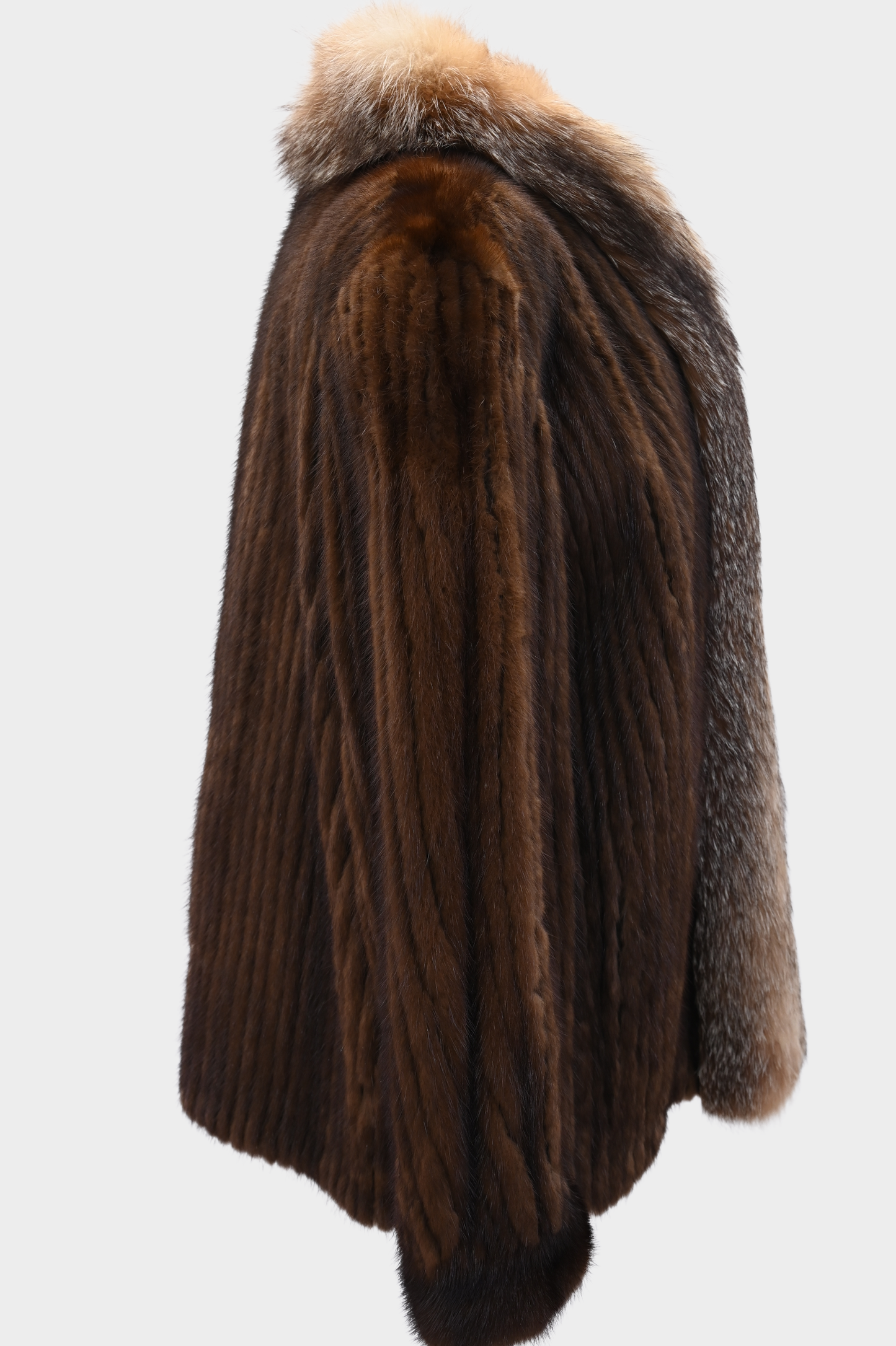 Mink and Crystal Fox Fur Jacket