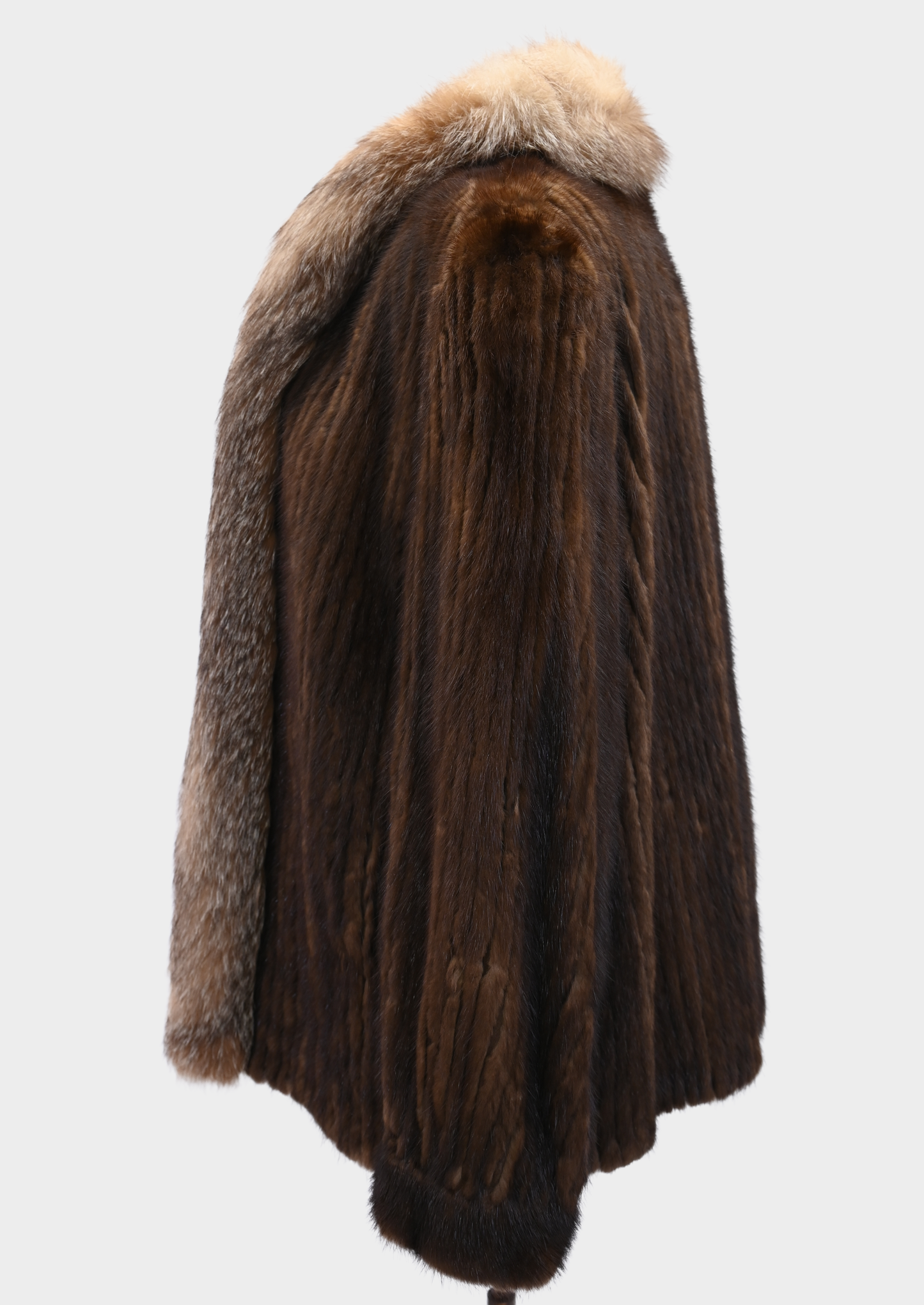 Mink and Crystal Fox Fur Jacket