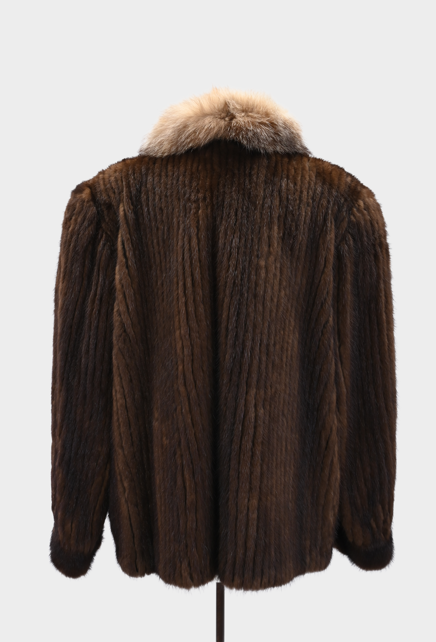 Mink and Crystal Fox Fur Jacket