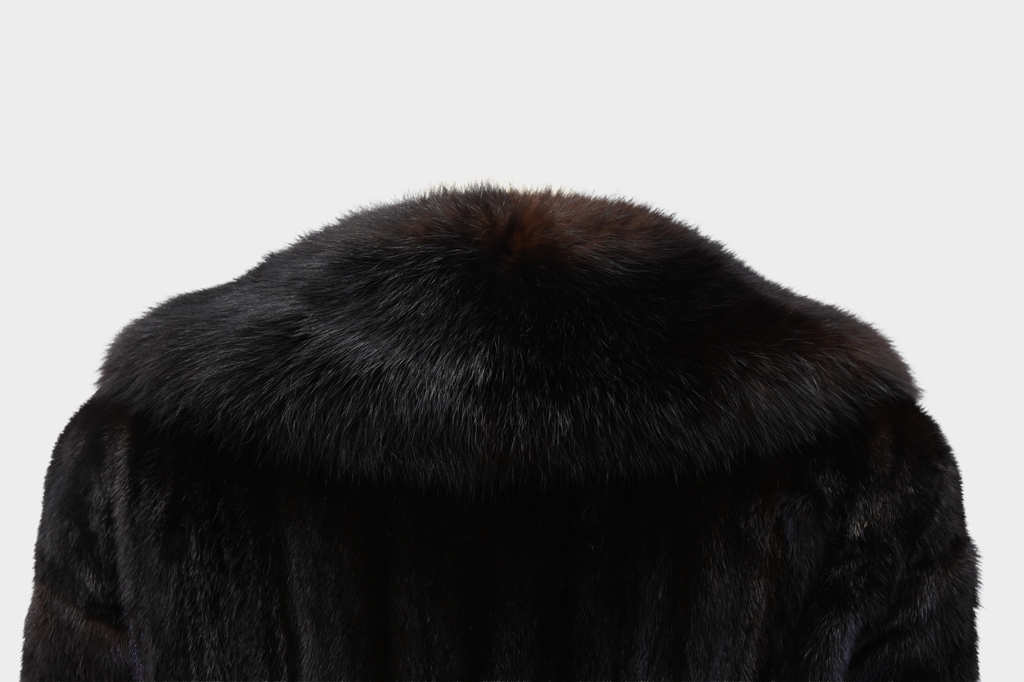 Mink Full Length Coat with Fox Fur Collar