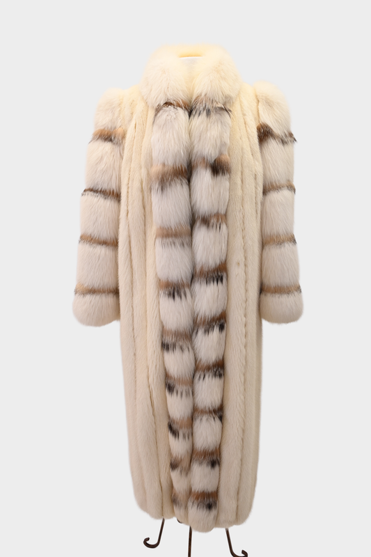 Mink and Fox Fur Coat