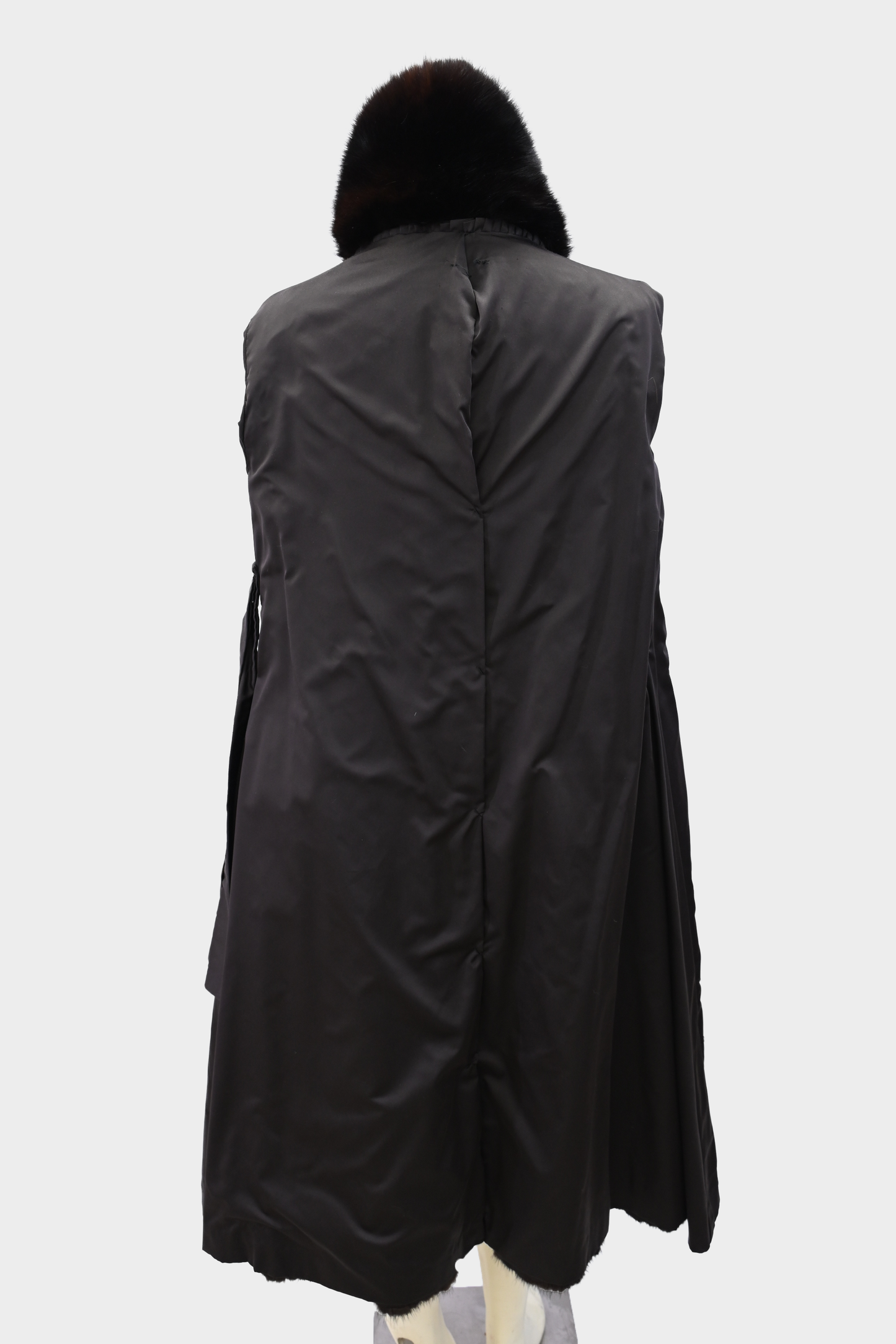 Mink Full Length Coat with Fox Fur Collar