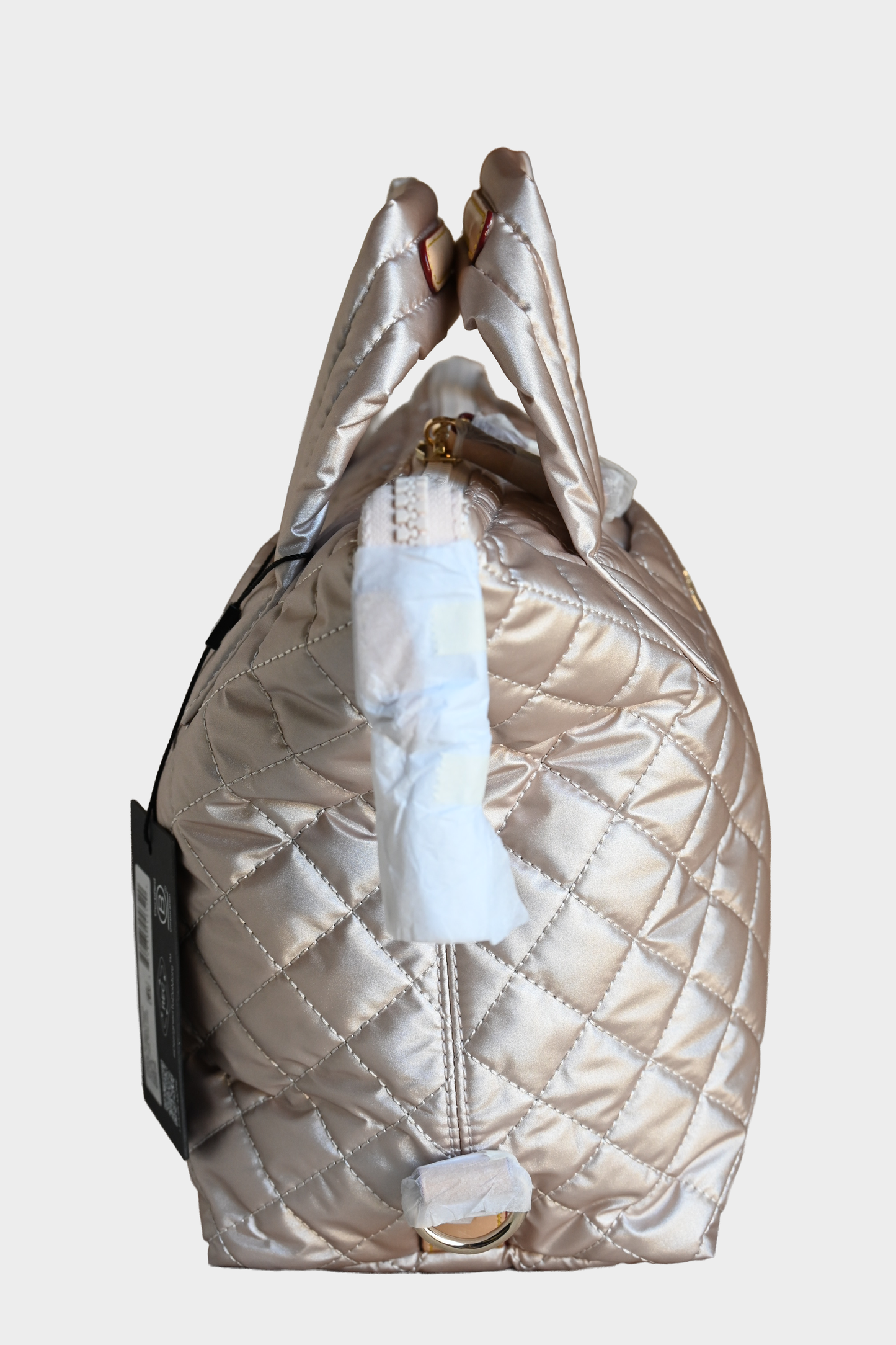 MZ Wallace Small Sutton Deluxe Rose Gold Quilted Tote NWT