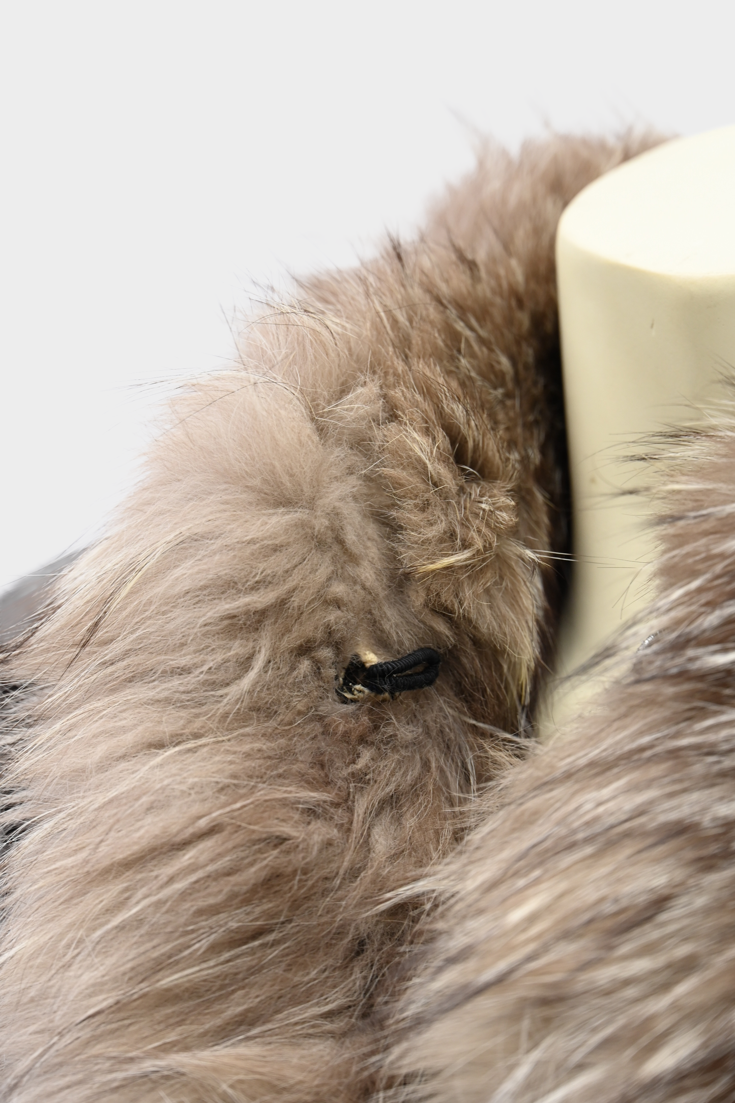 Mink Coat with Silver Fox Tuxedo Trim