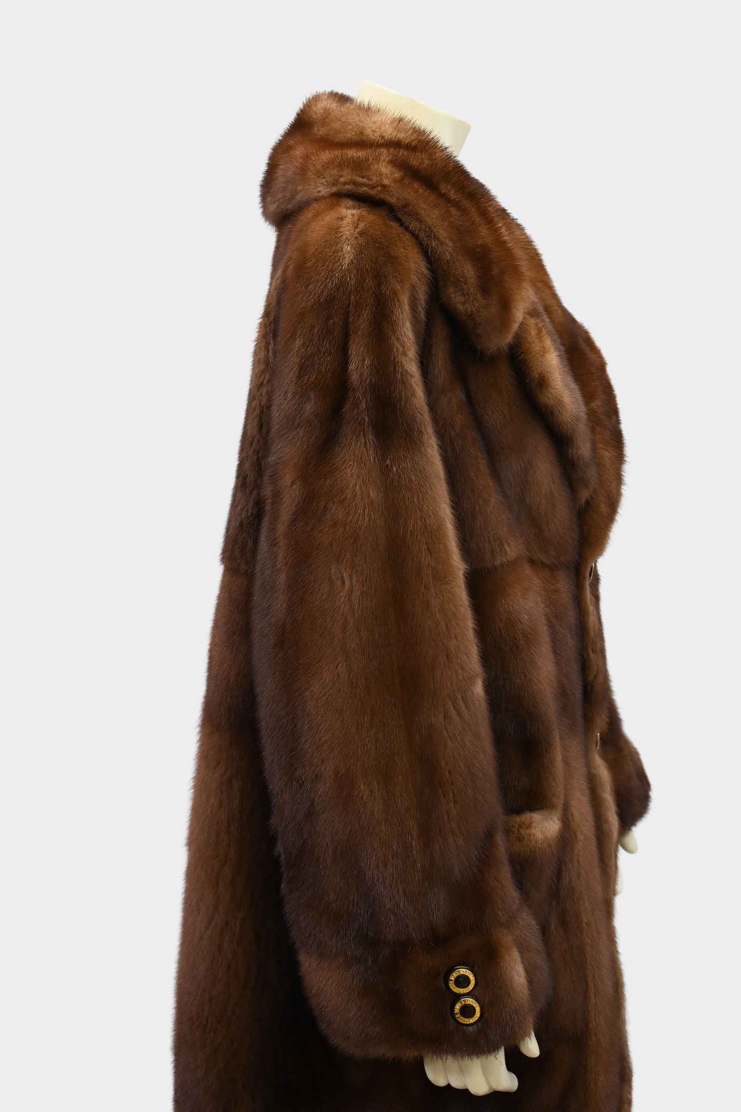 Mink Fur and Snakeprint Reversible Coat