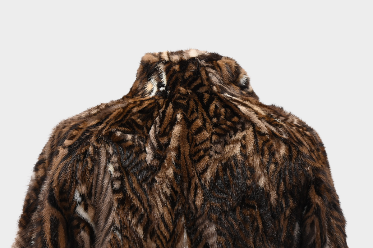Natural Tone Mink Fur Coat