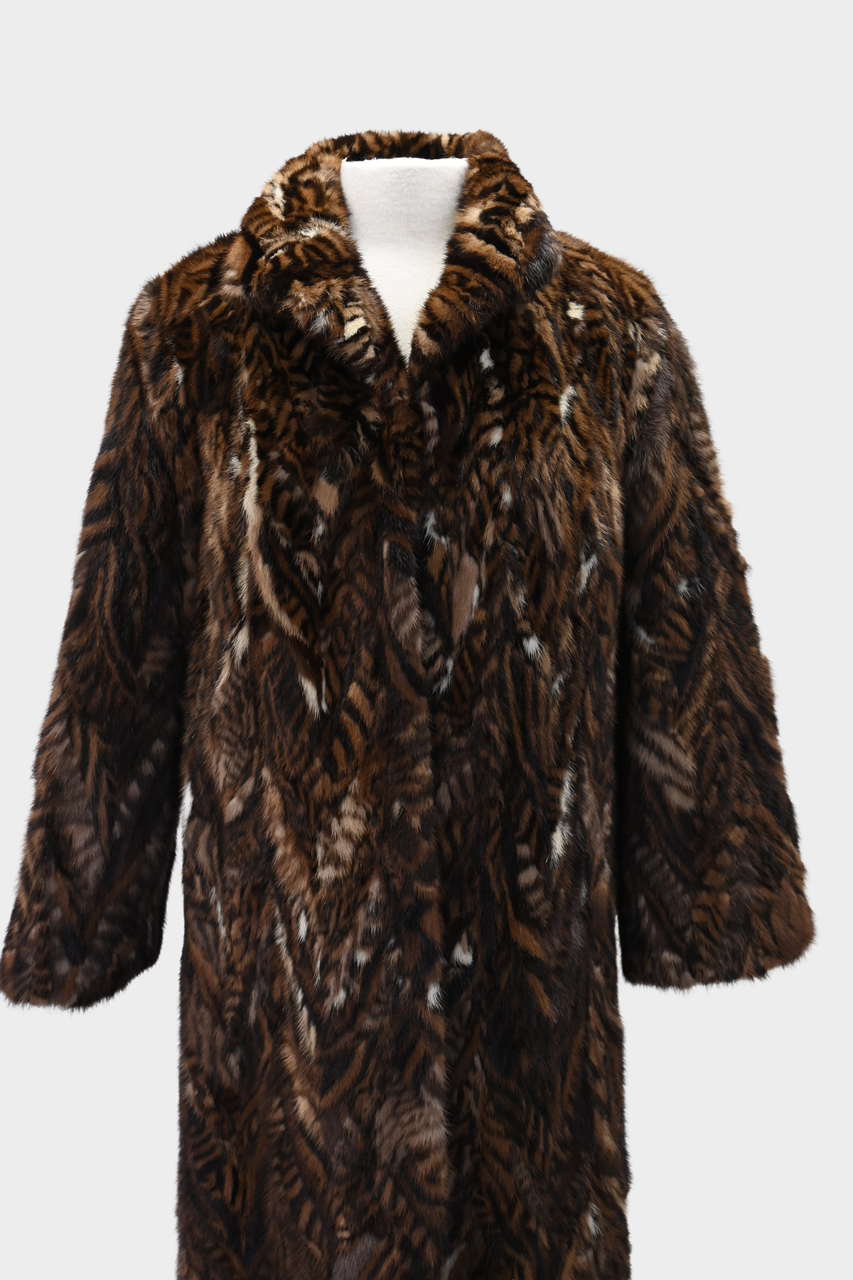 Natural Tone Mink Fur Coat