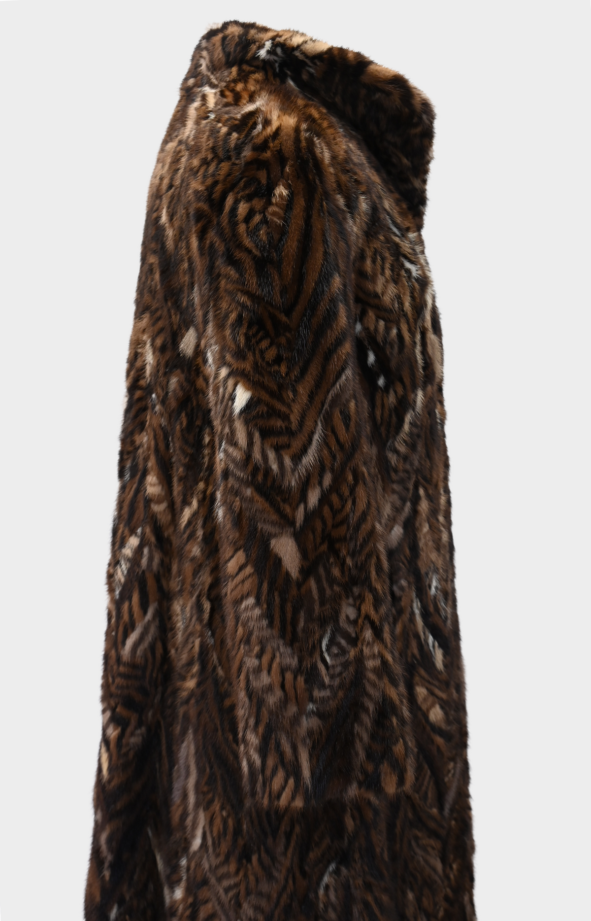 Natural Tone Mink Fur Coat
