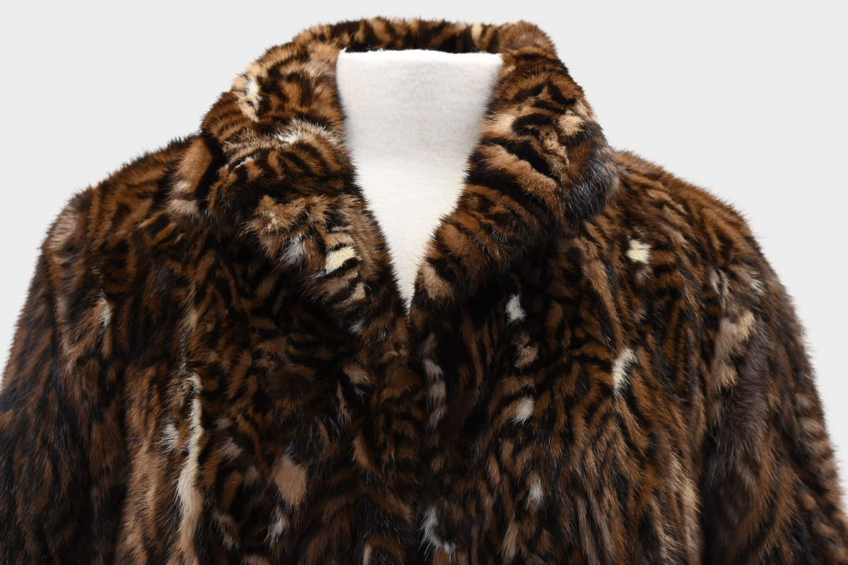 Natural Tone Mink Fur Coat