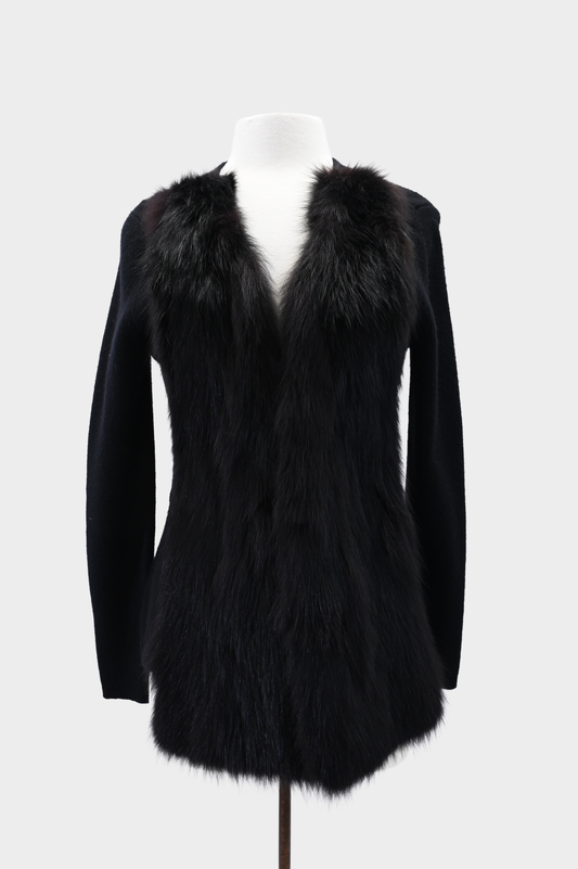 Neiman Marcus Fox Fur Sweater