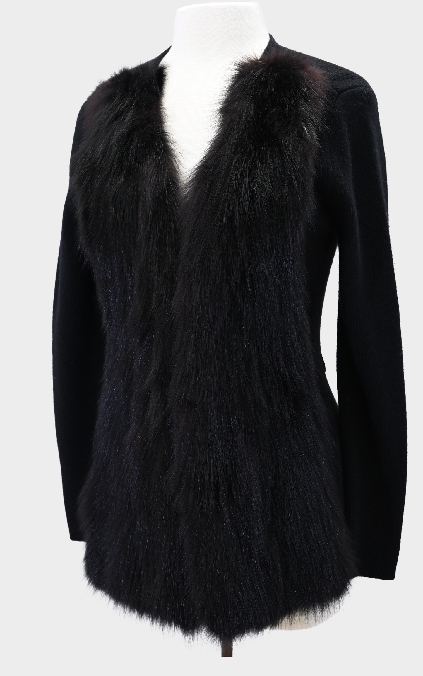 Neiman Marcus Fox Fur Sweater