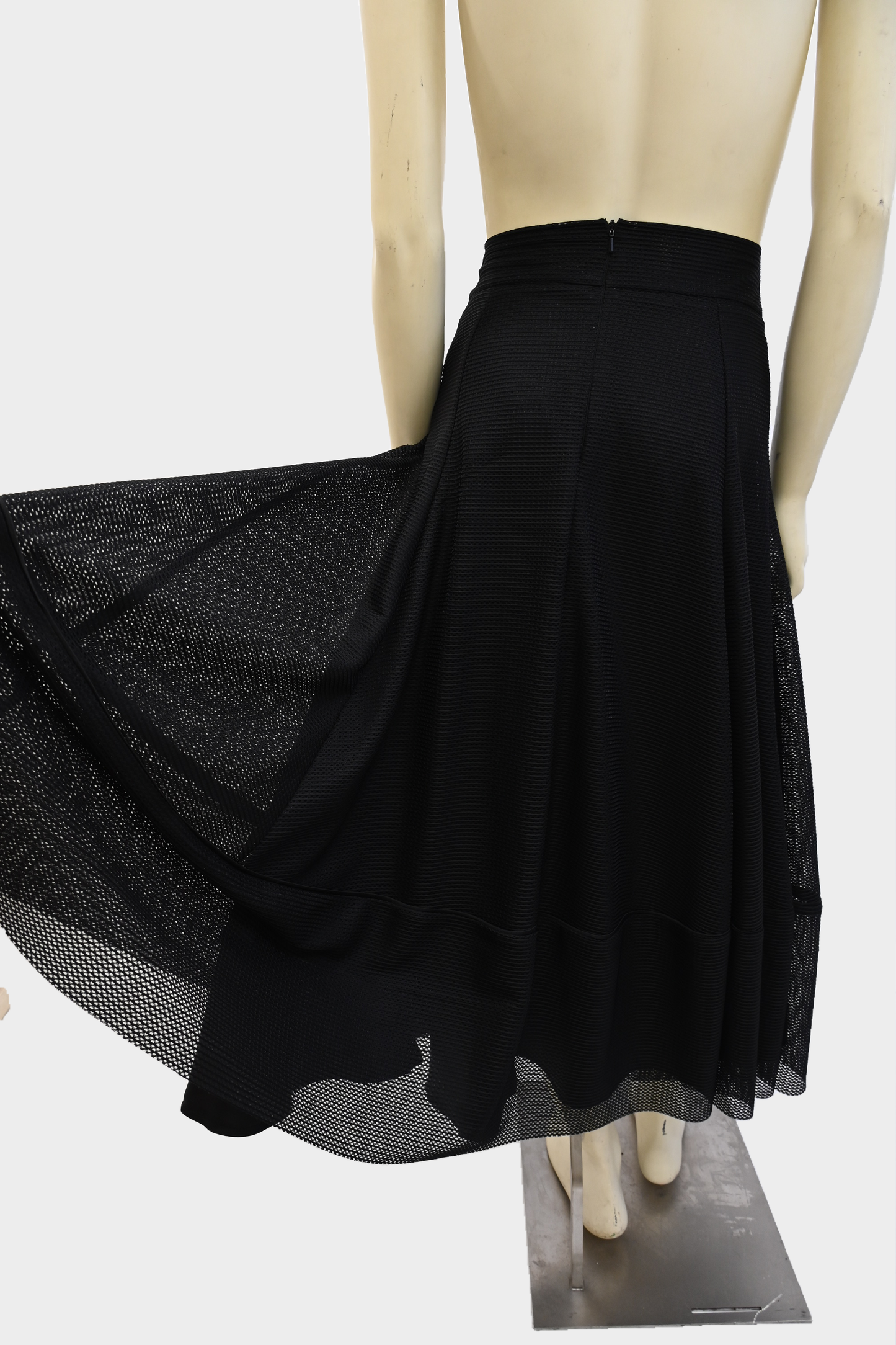 Maje Black Midi Skirt
