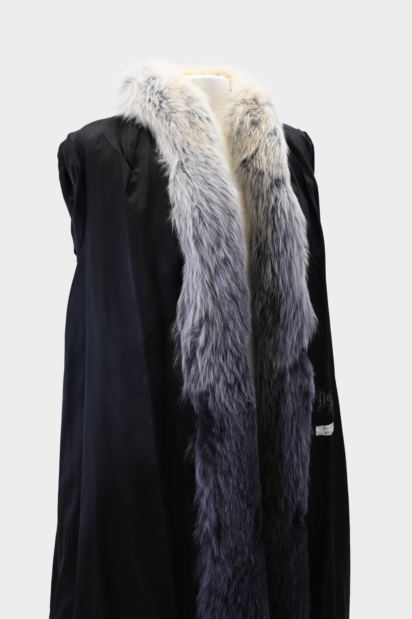 Ombré Mink and Fox Fur Coat