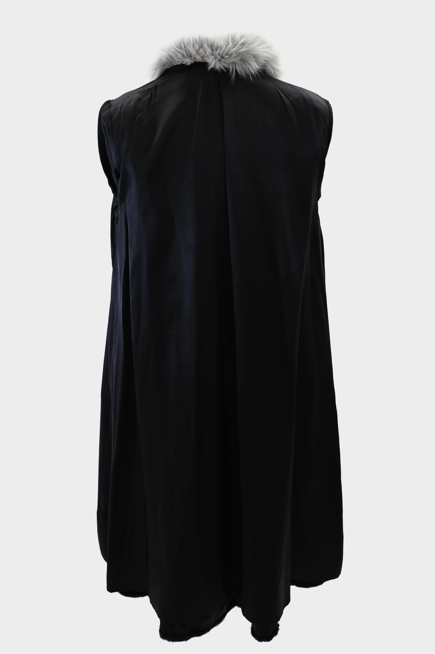 Ombré Mink and Fox Fur Coat