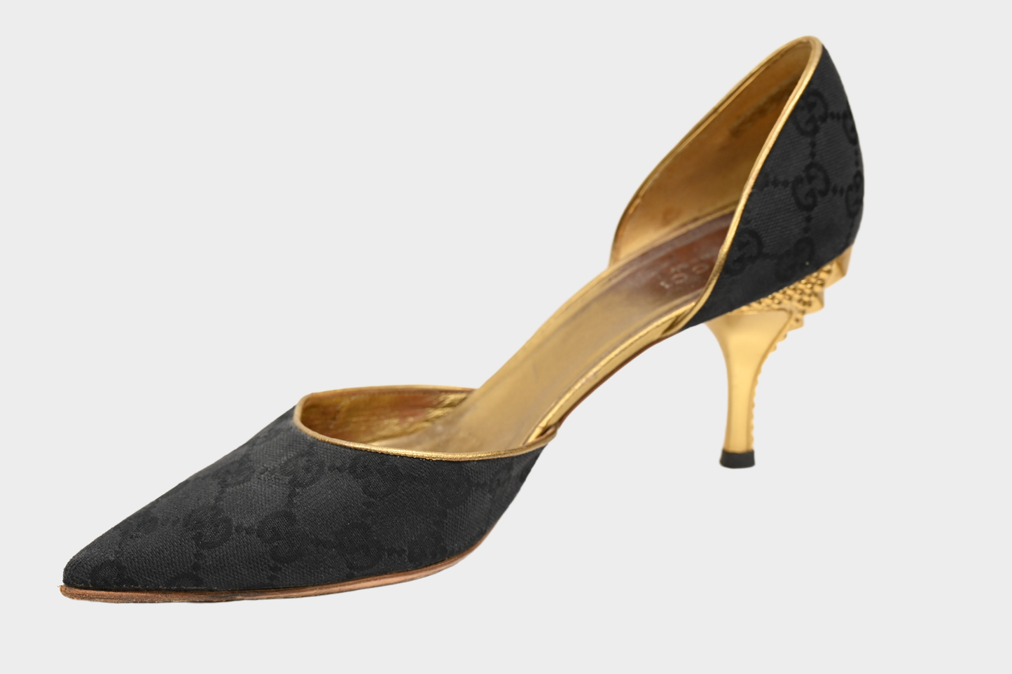 Gucci GG Canvas D'Orsay Pumps