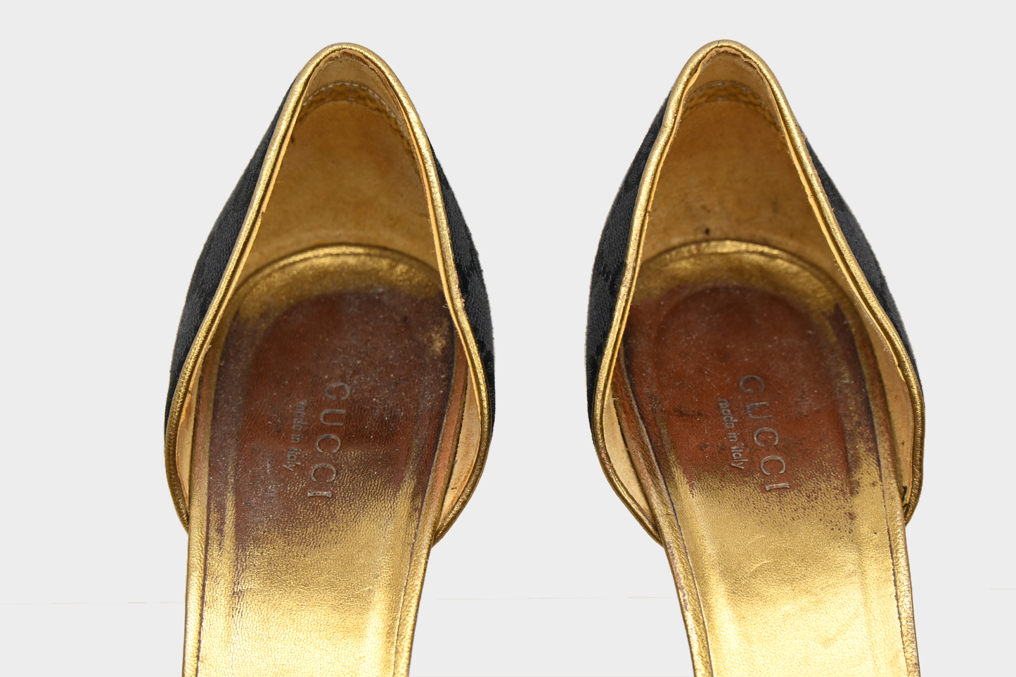 Gucci GG Canvas D'Orsay Pumps