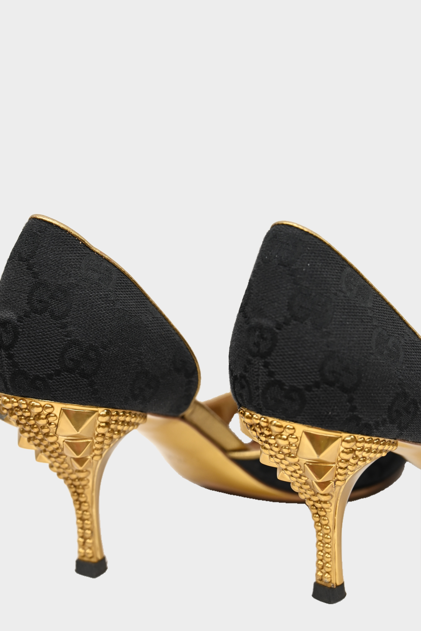 Gucci GG Canvas D'Orsay Pumps