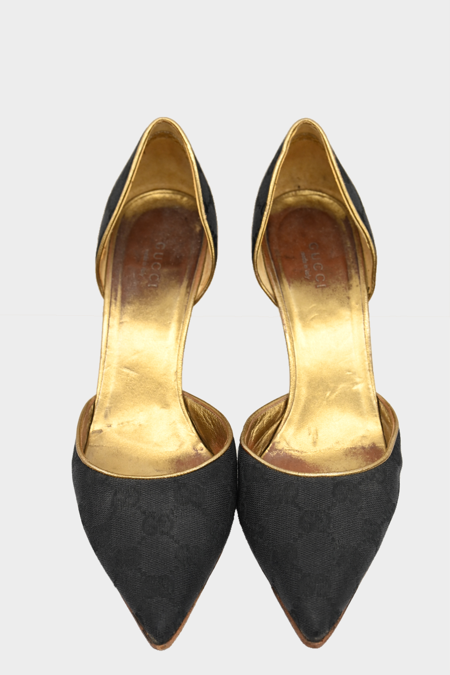 Gucci GG Canvas D'Orsay Pumps