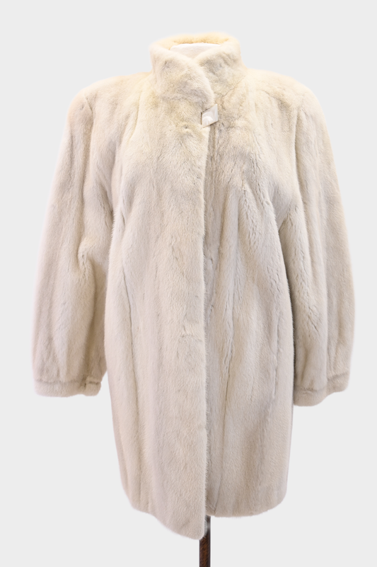 Perry Ellis Tourmaline Mink Stroller Coat