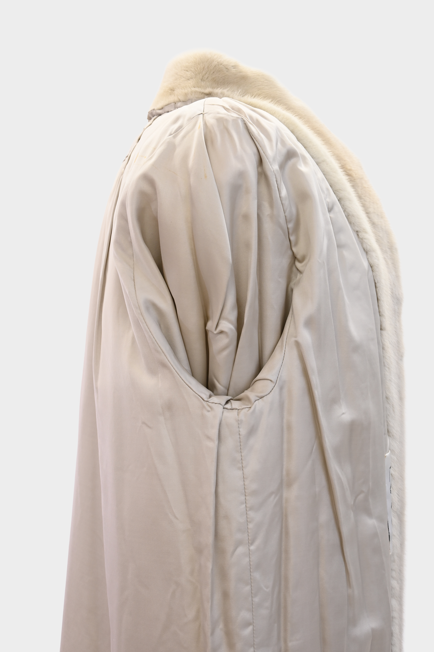 Perry Ellis Tourmaline Mink Stroller Coat