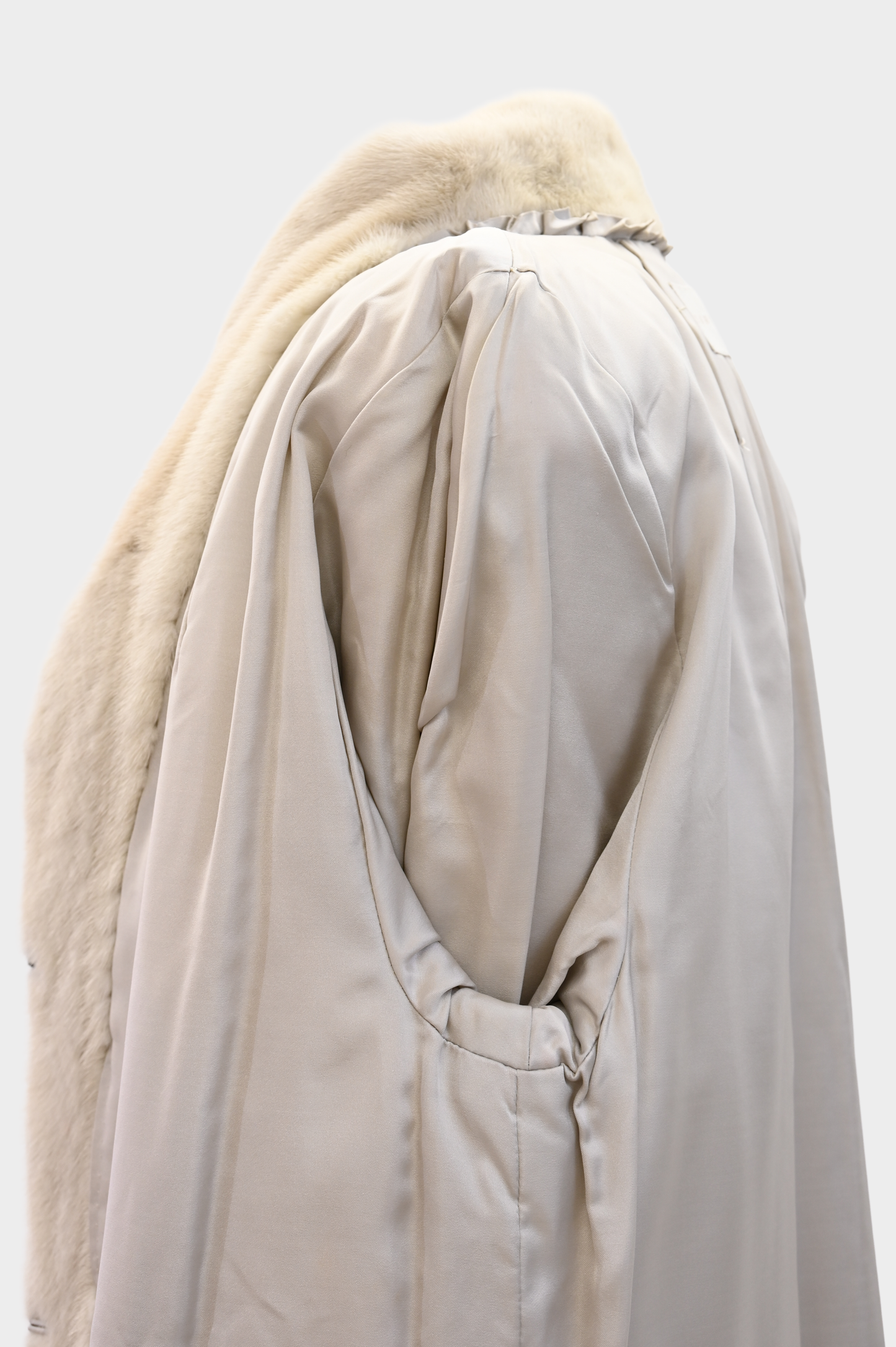 Perry Ellis Tourmaline Mink Stroller Coat