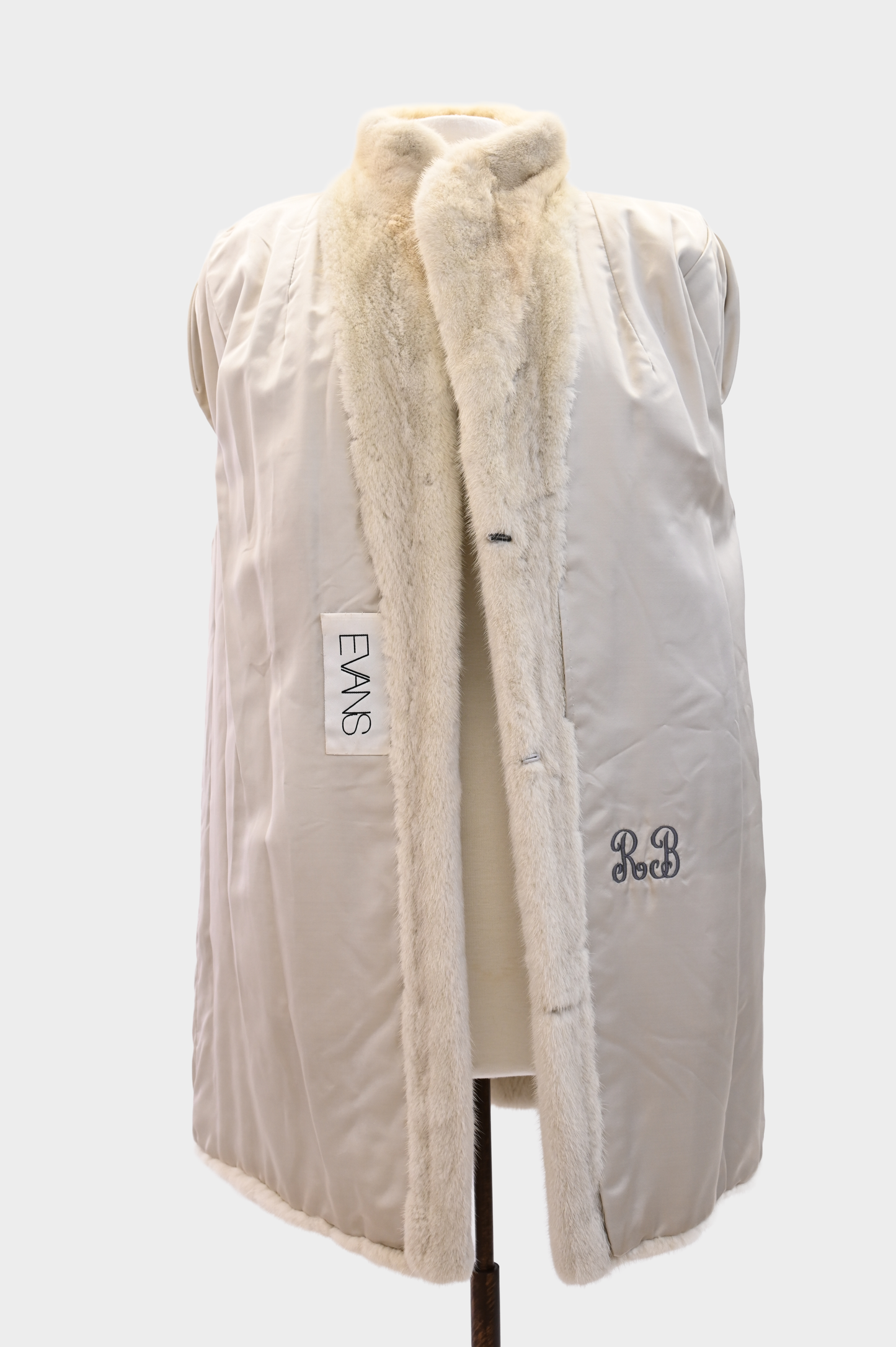 Perry Ellis Tourmaline Mink Stroller Coat