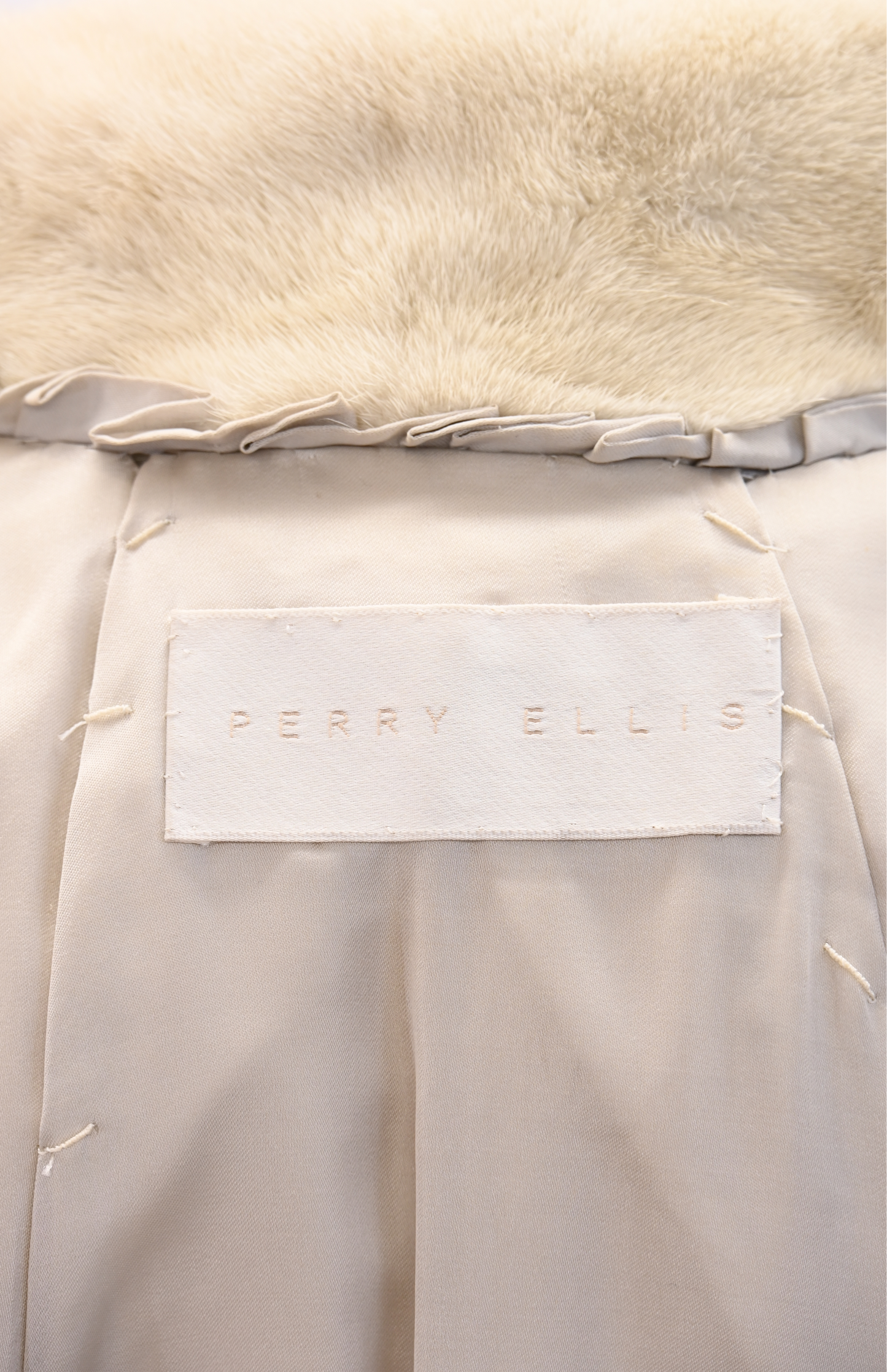 Perry Ellis Tourmaline Mink Stroller Coat