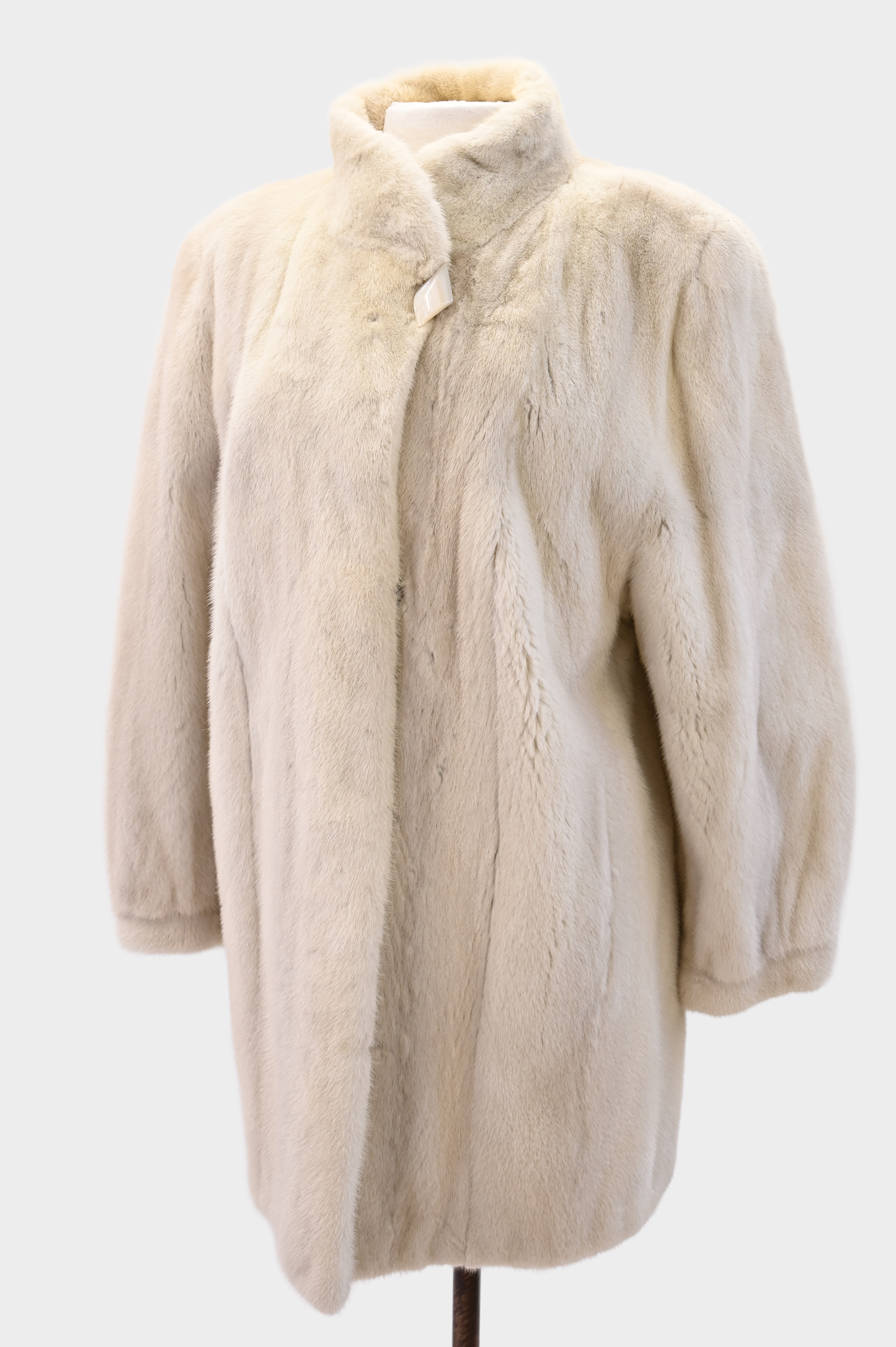 Perry Ellis Tourmaline Mink Stroller Coat