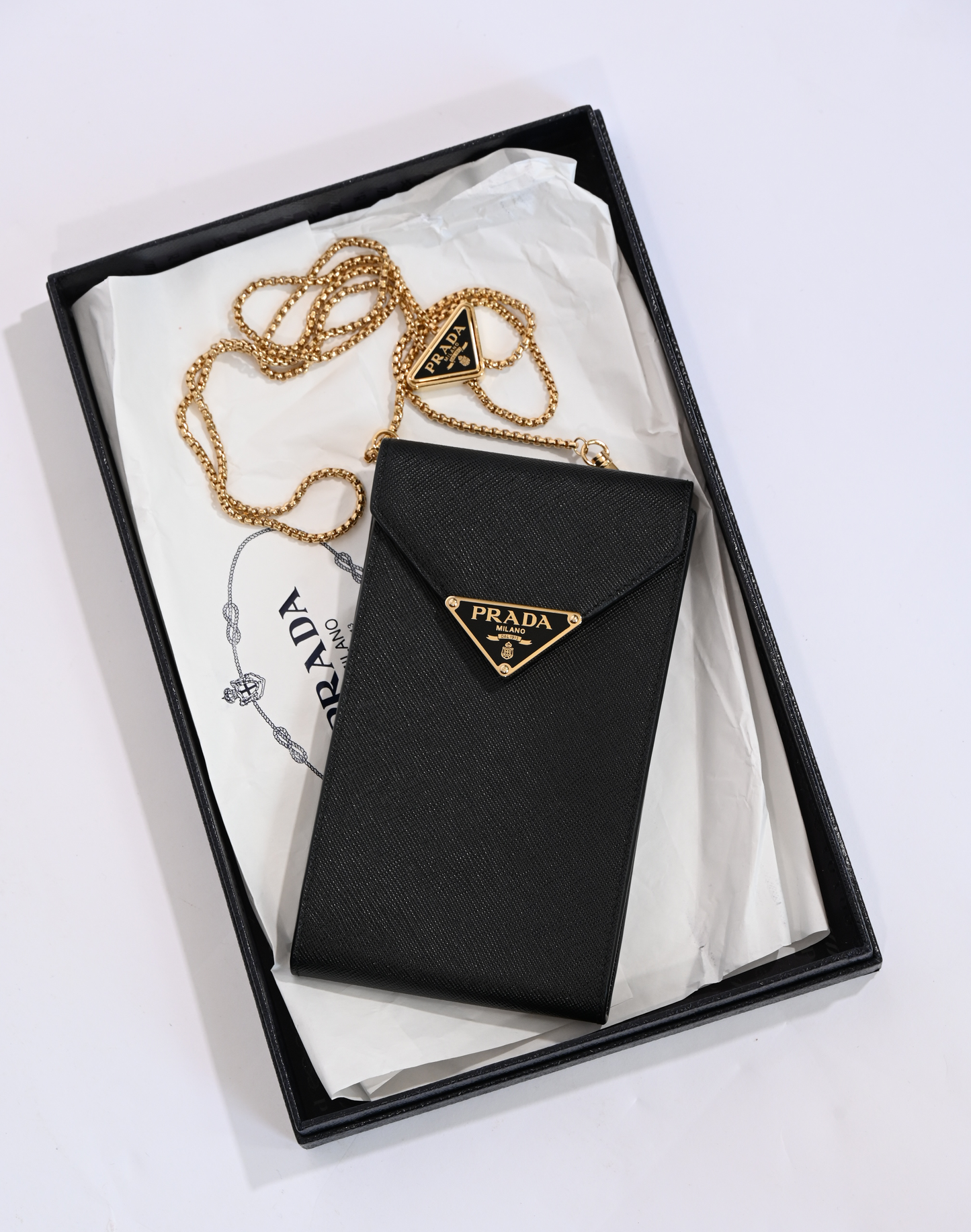 Prada Saffiano Leather Mini Crossbody Bag