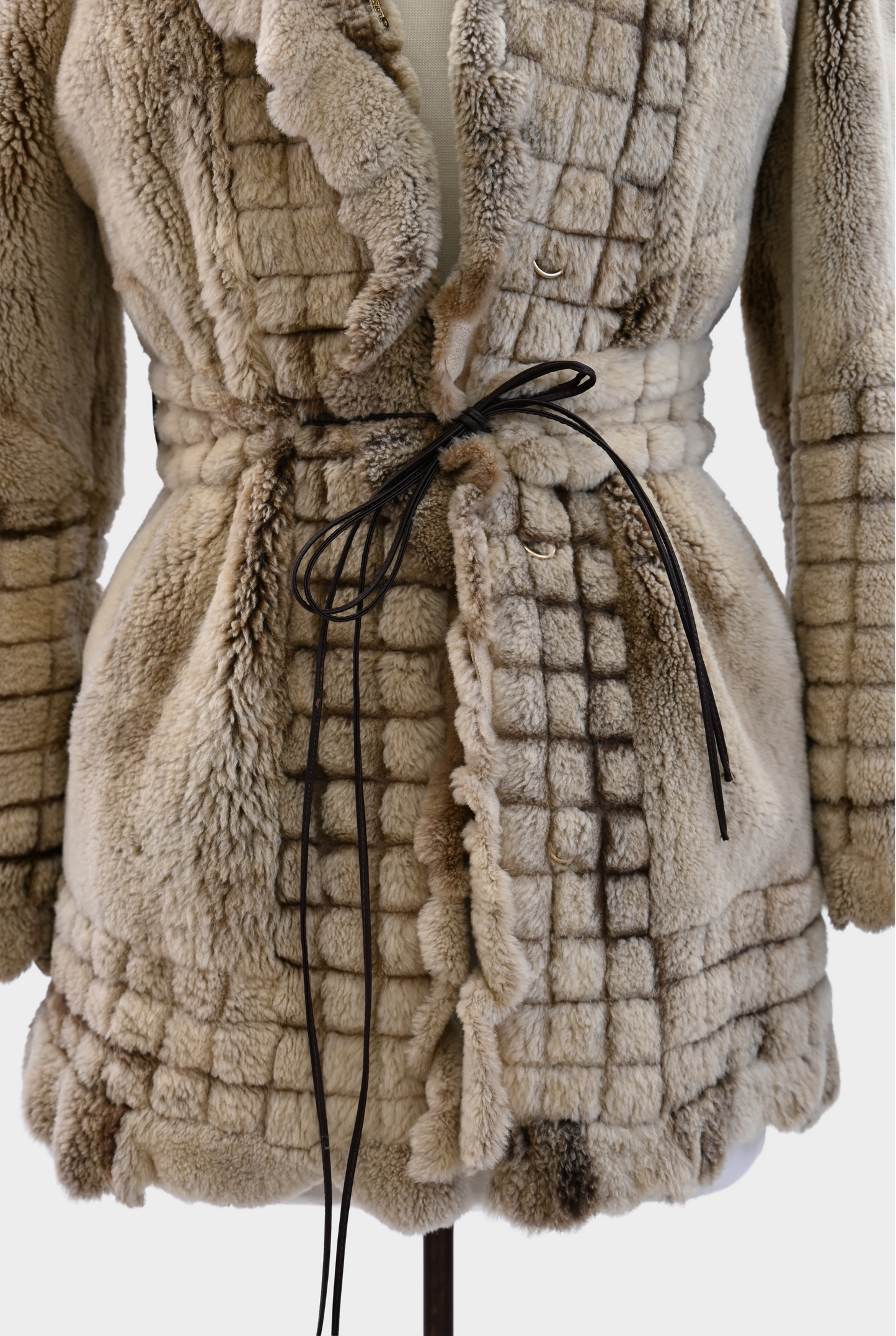 Sheared Raccoon Fur Coat