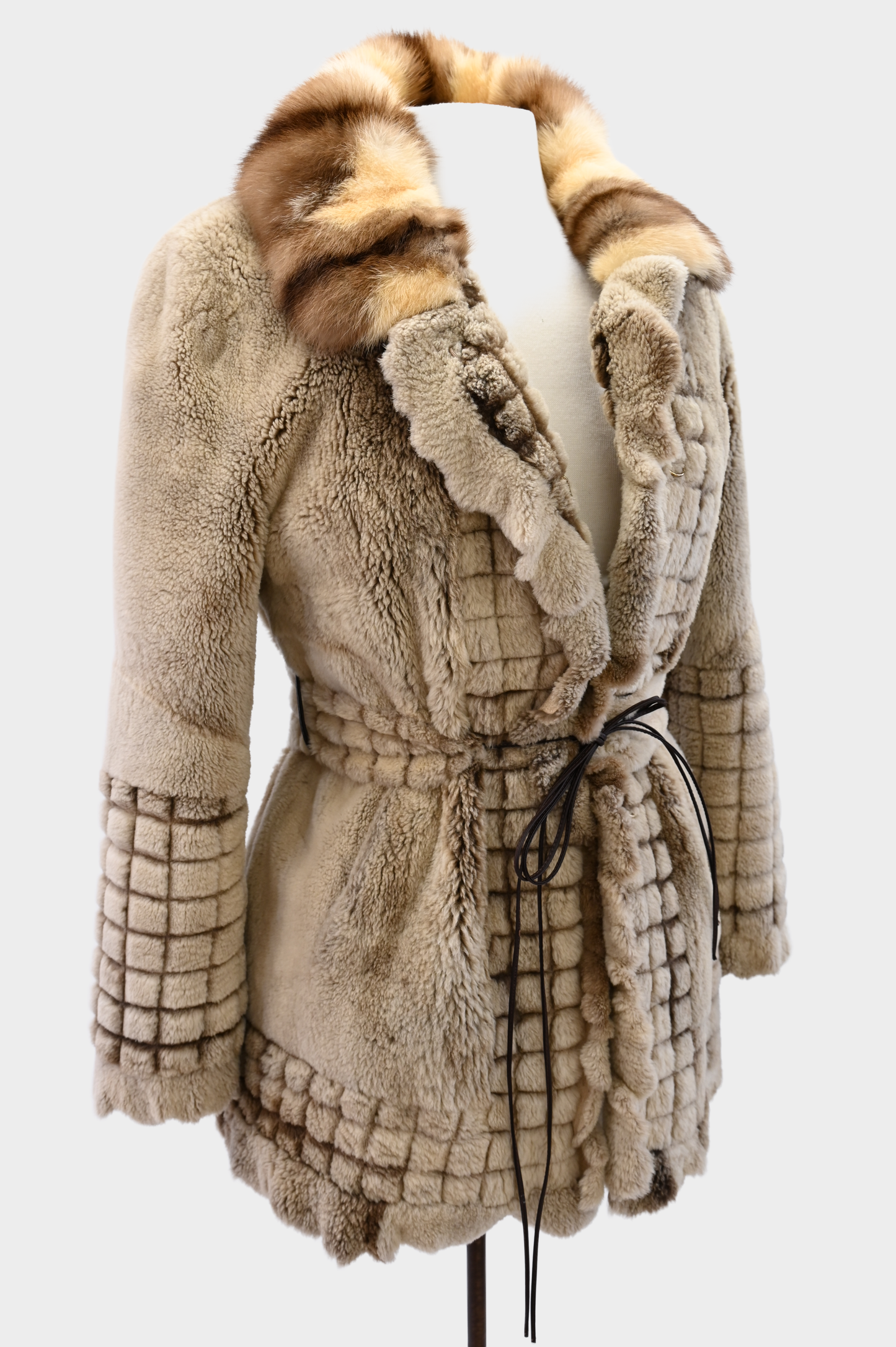 Sheared Raccoon Fur Coat