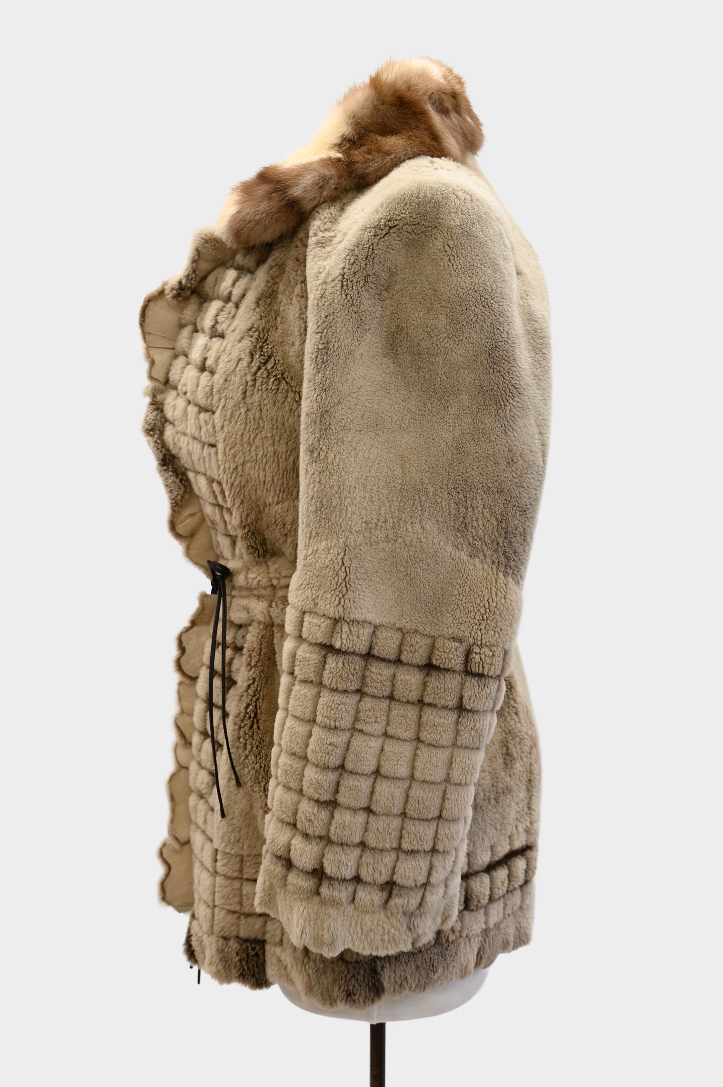 Sheared Raccoon Fur Coat