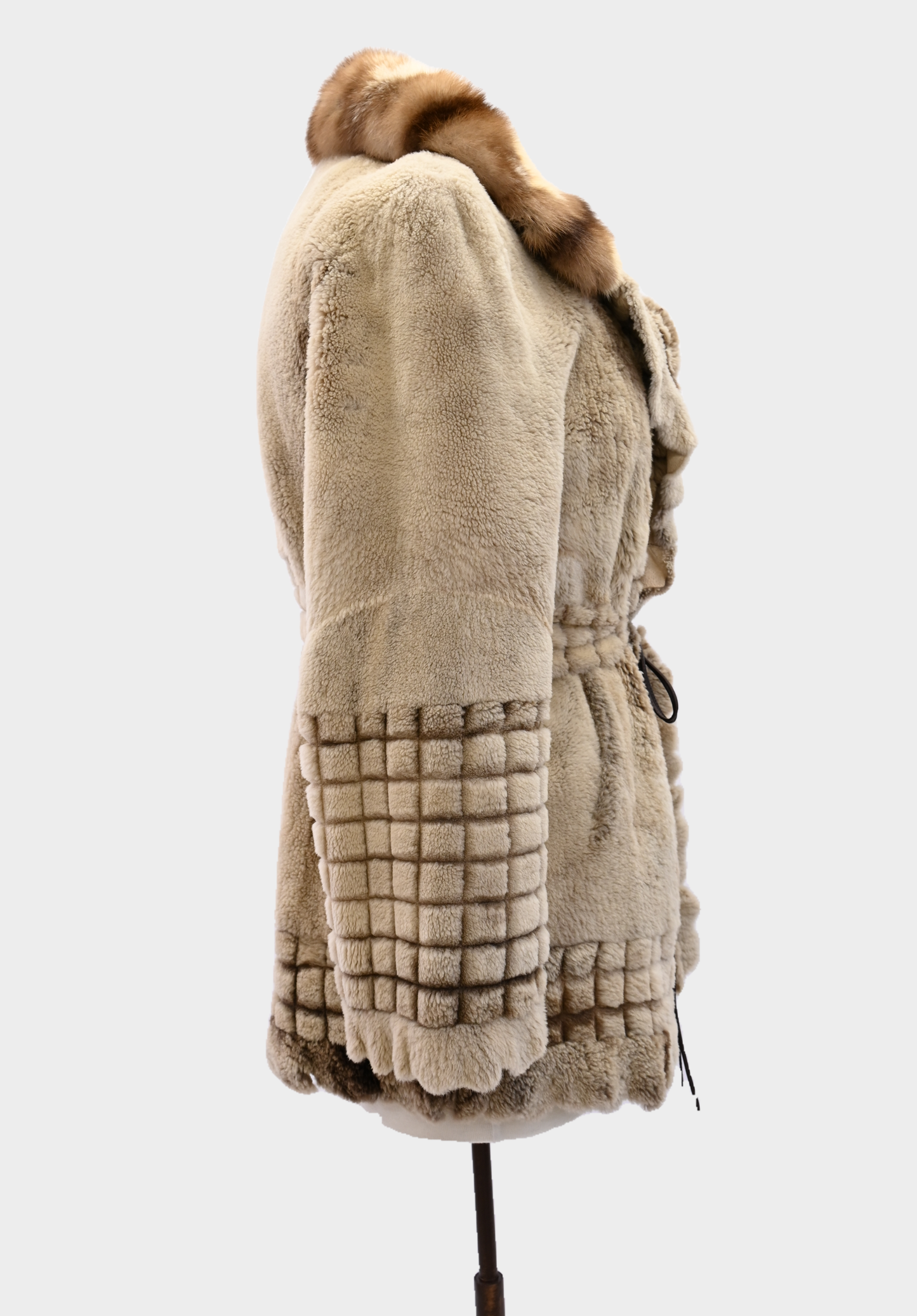 Sheared Raccoon Fur Coat