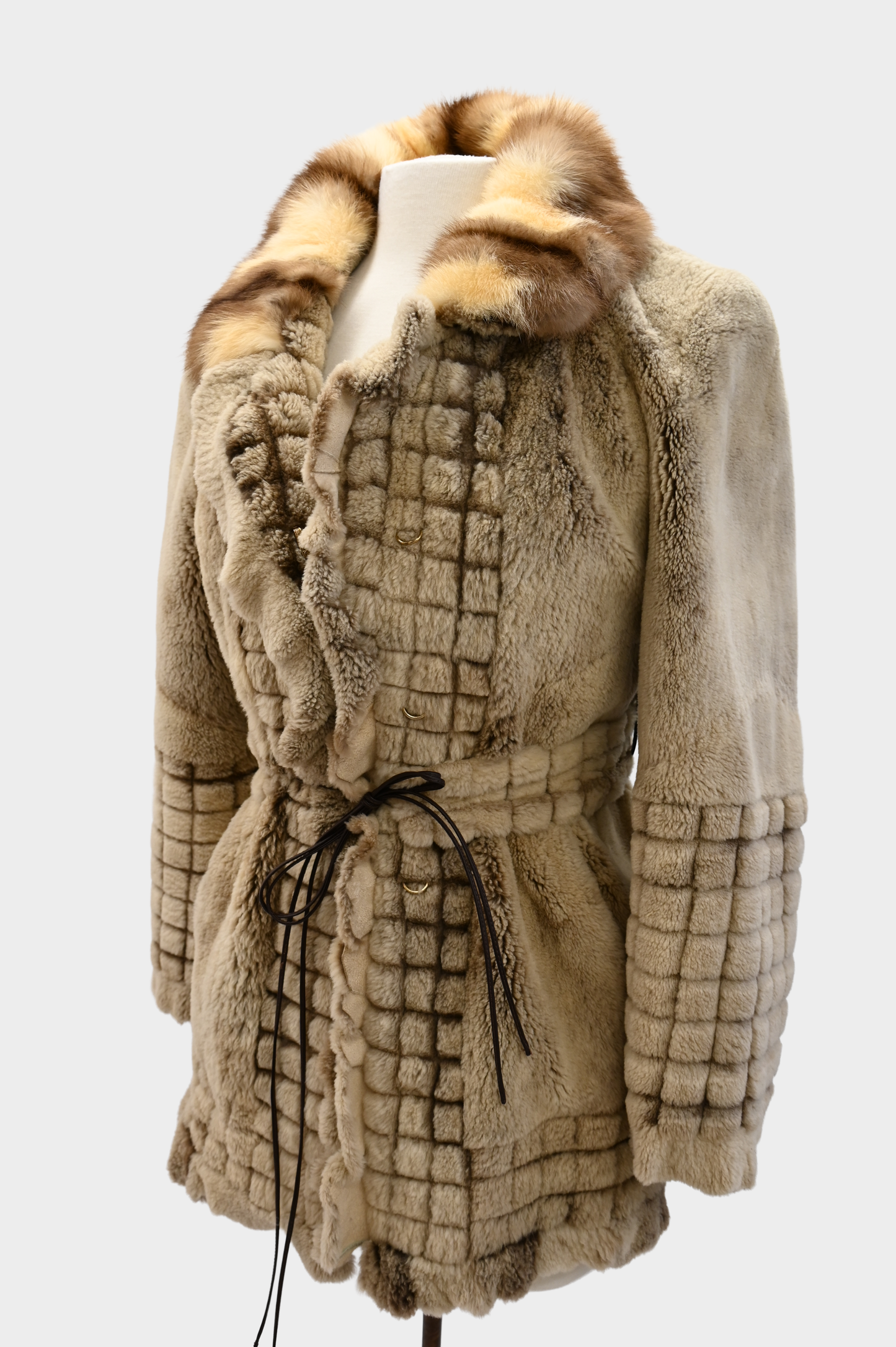 Sheared Raccoon Fur Coat