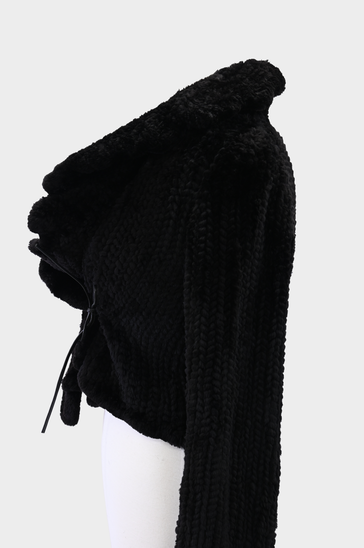 Rabbit Fur Scalloped Jacket