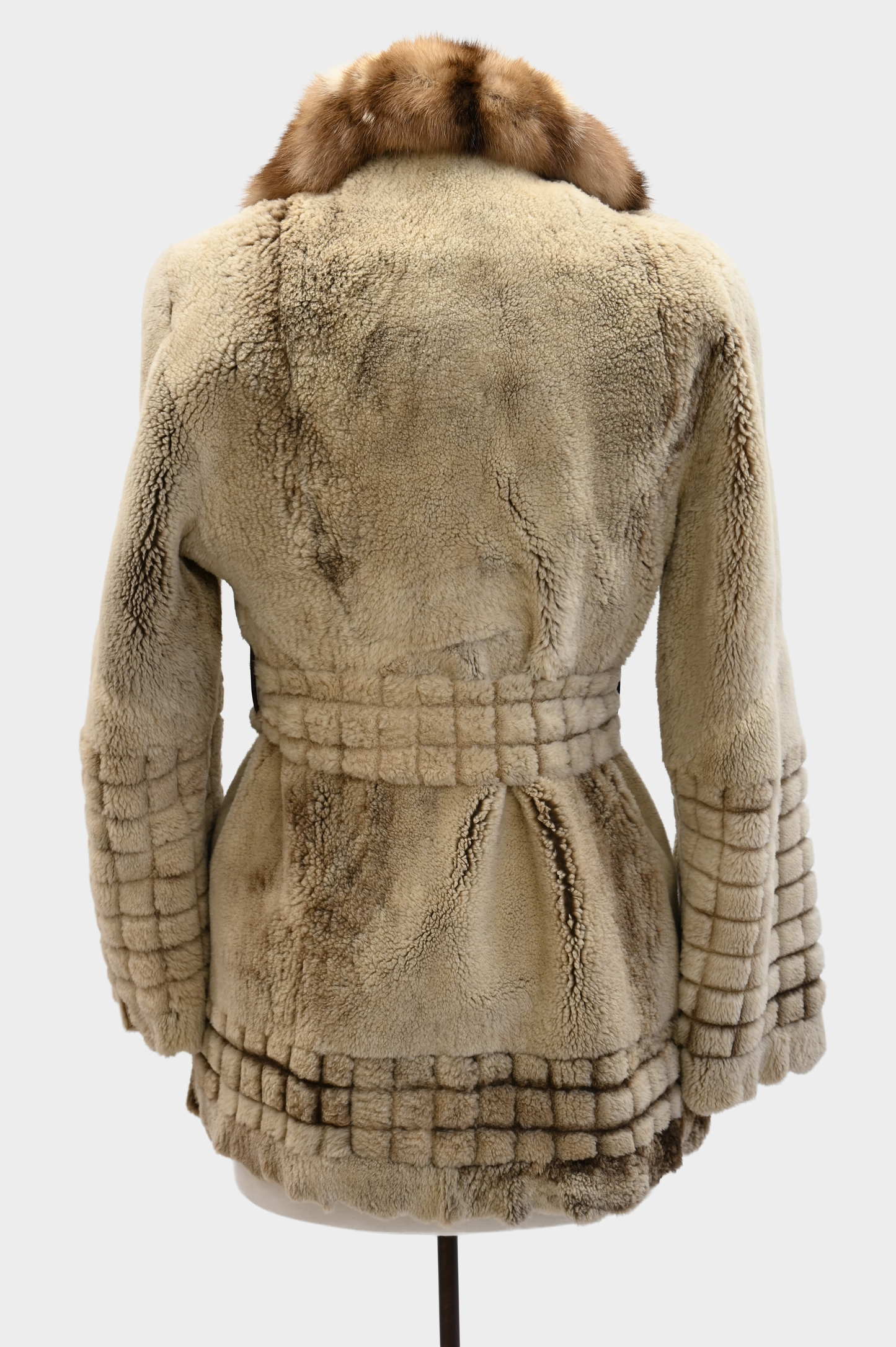 Sheared Raccoon Fur Coat