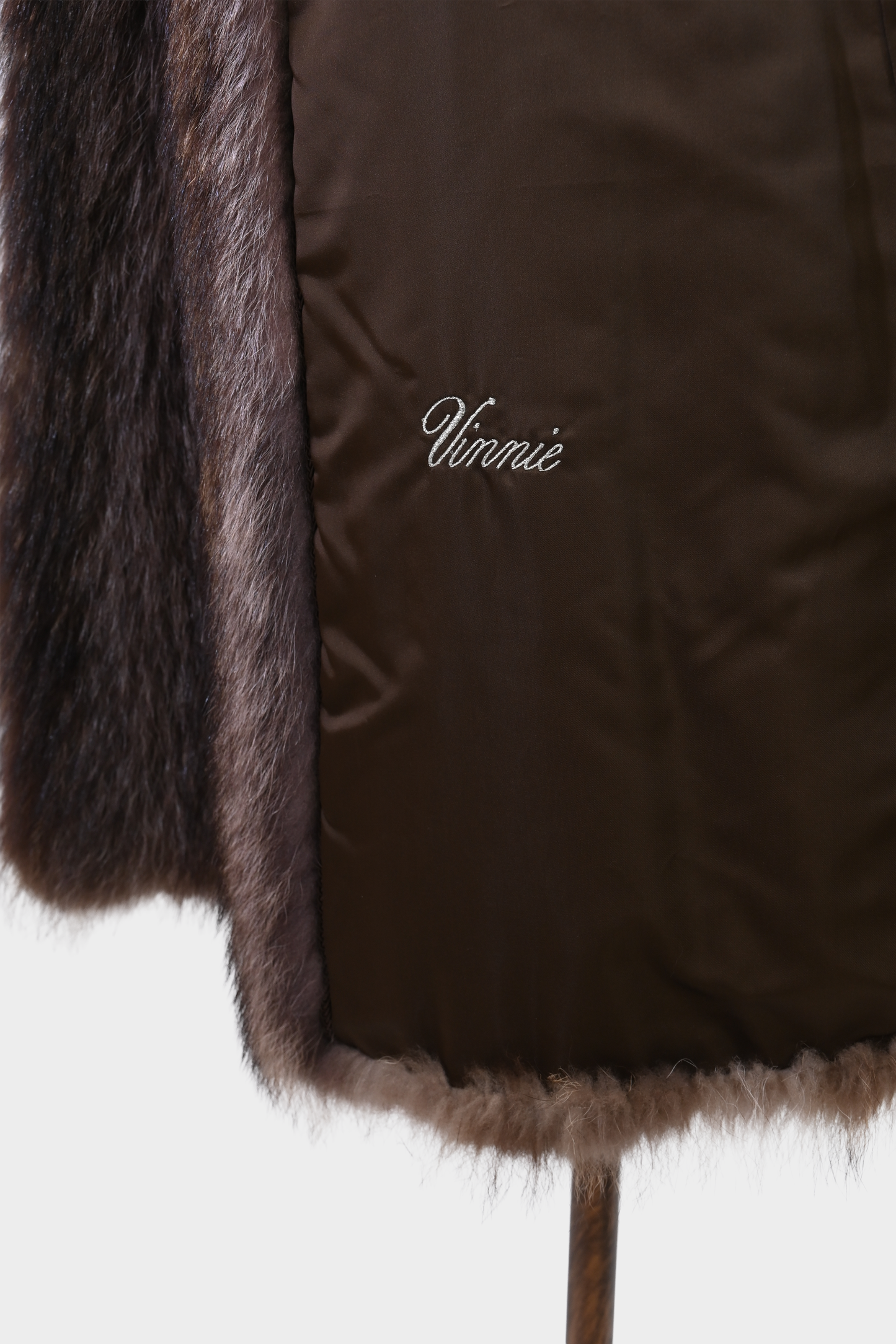 Raccoon Fur Mid Length Coat