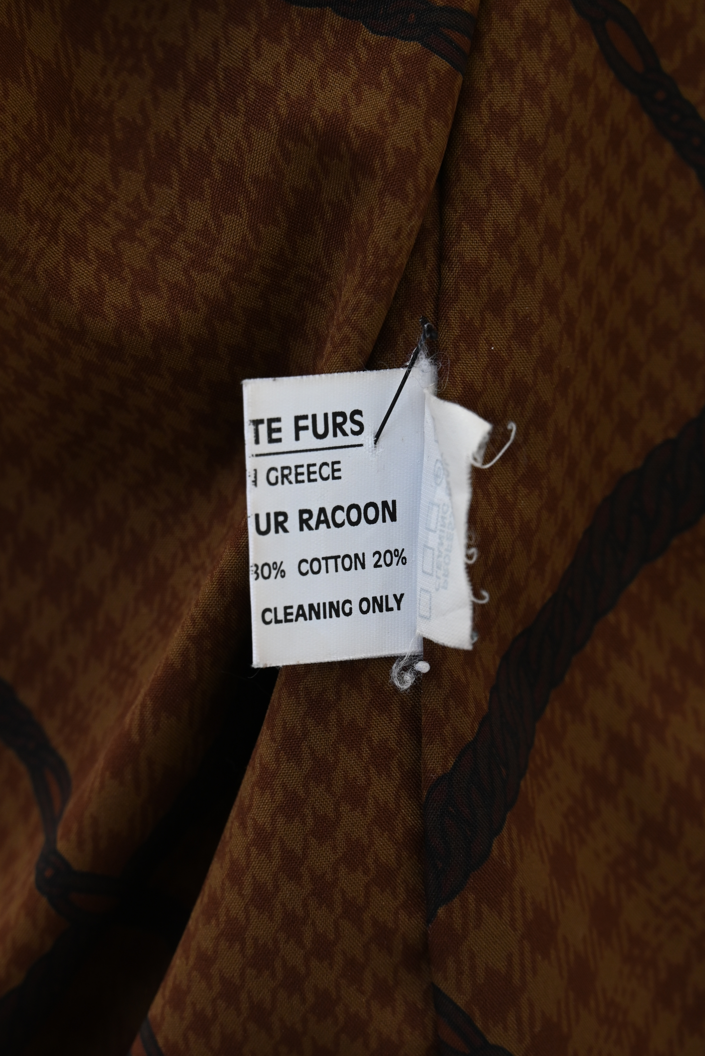 Sheared Raccoon Fur Coat