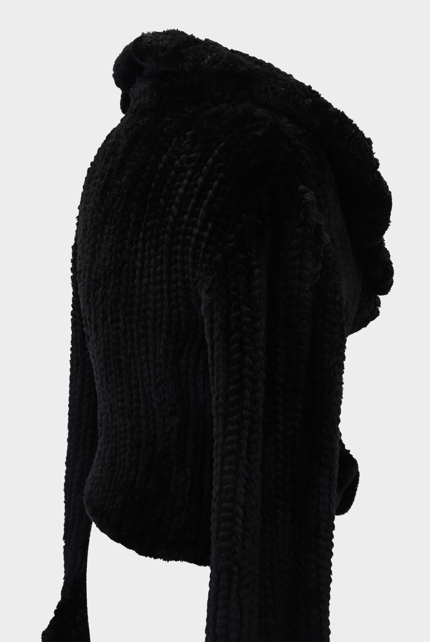 Rabbit Fur Scalloped Jacket