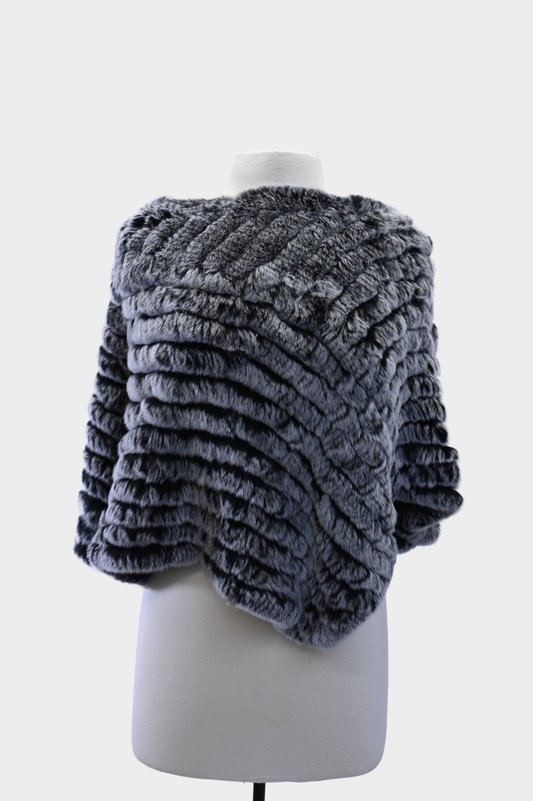 Rabbit Fur Poncho