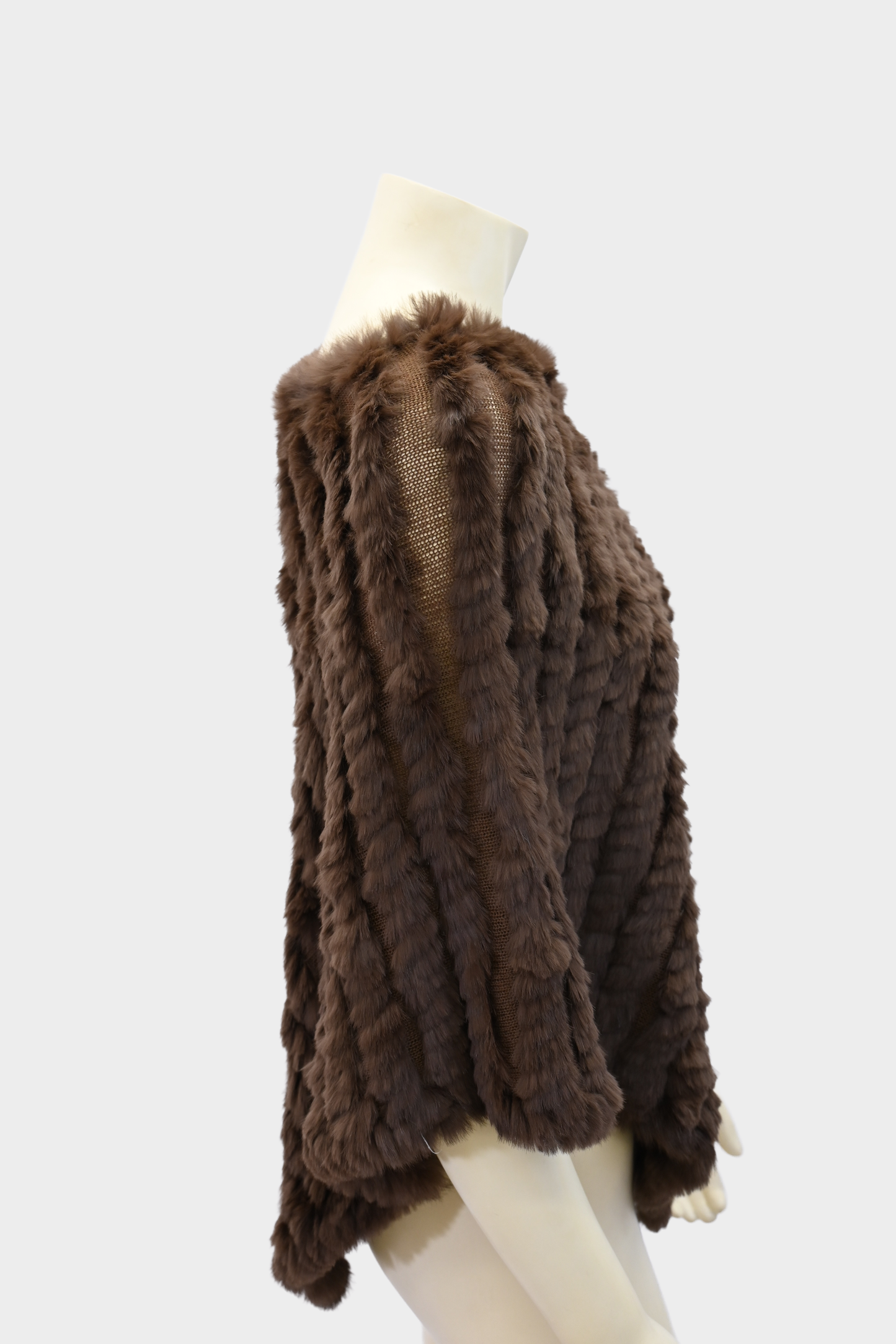 Rabbit Fur Poncho
