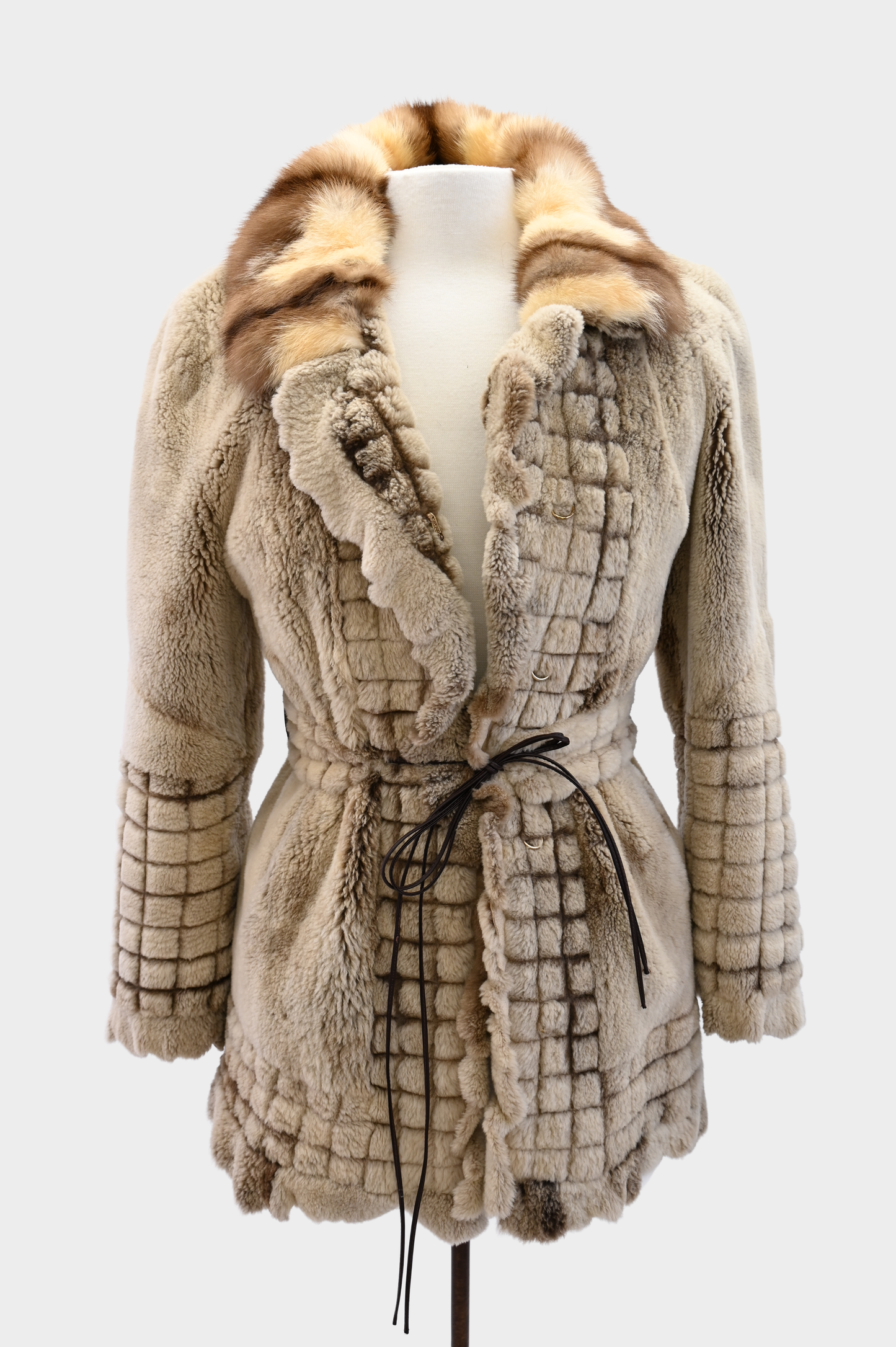 Sheared Raccoon Fur Coat