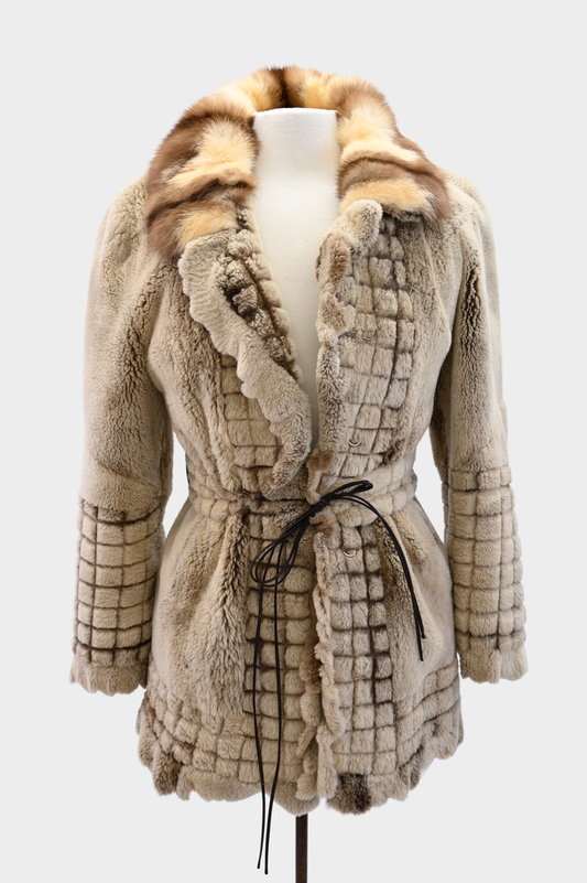 Sheared Raccoon Fur Coat