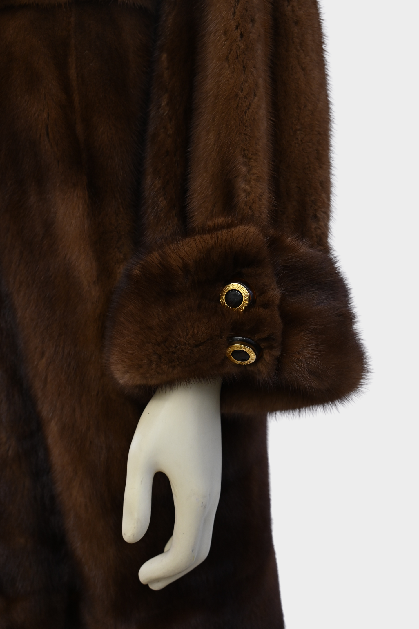 Mink Fur and Snakeprint Reversible Coat